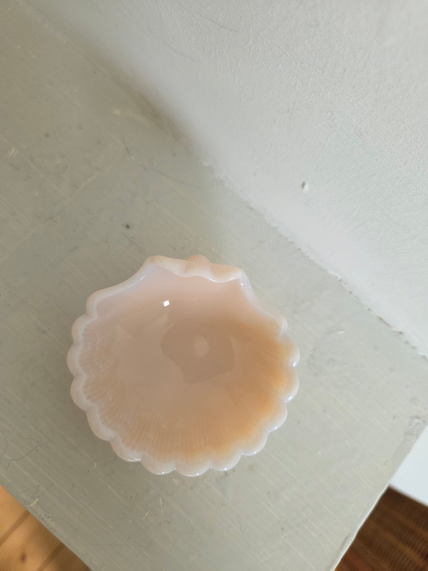 Pink Shell Salt Cellar or Ring Dish