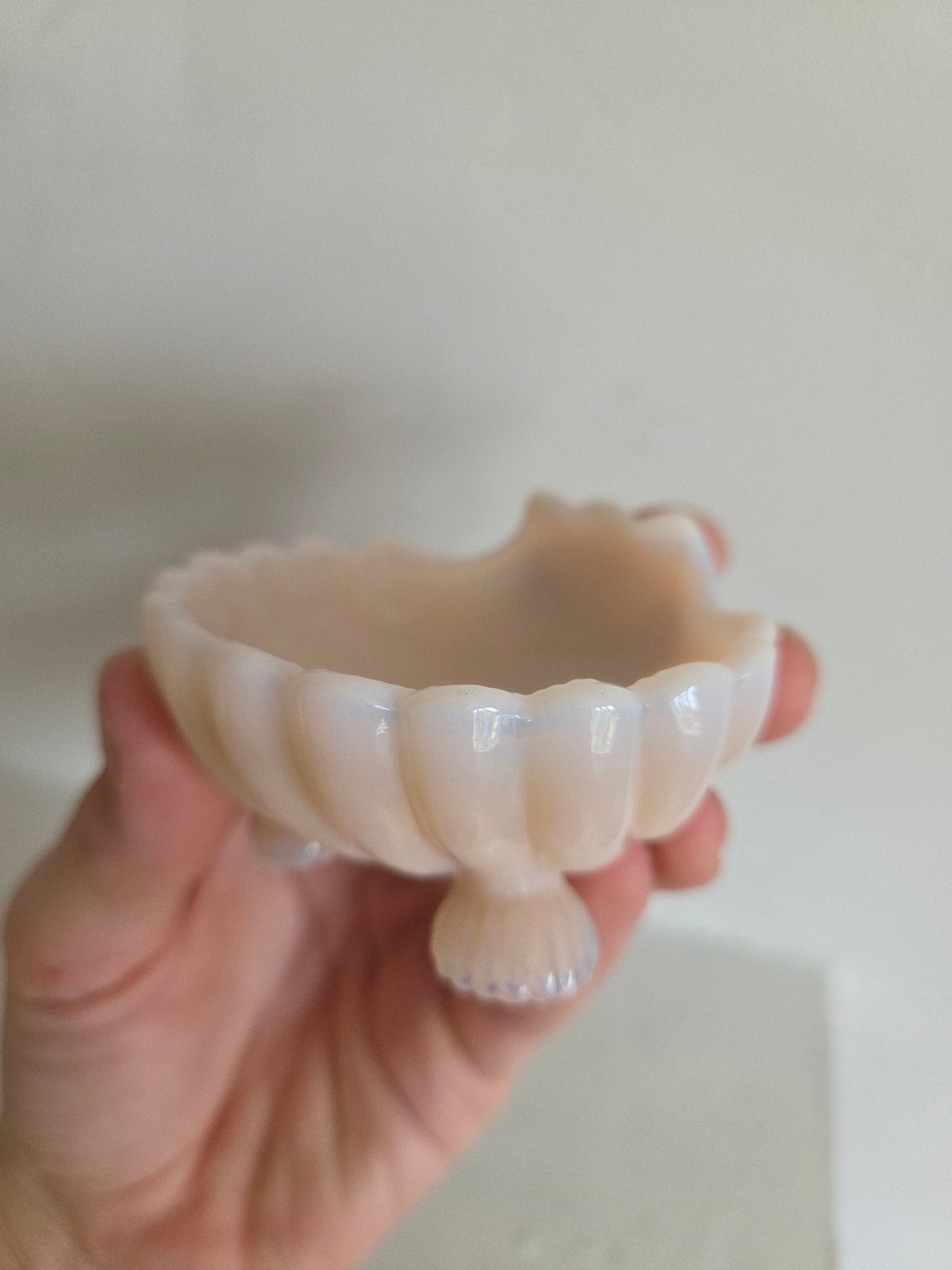 Pink Shell Salt Cellar or Ring Dish