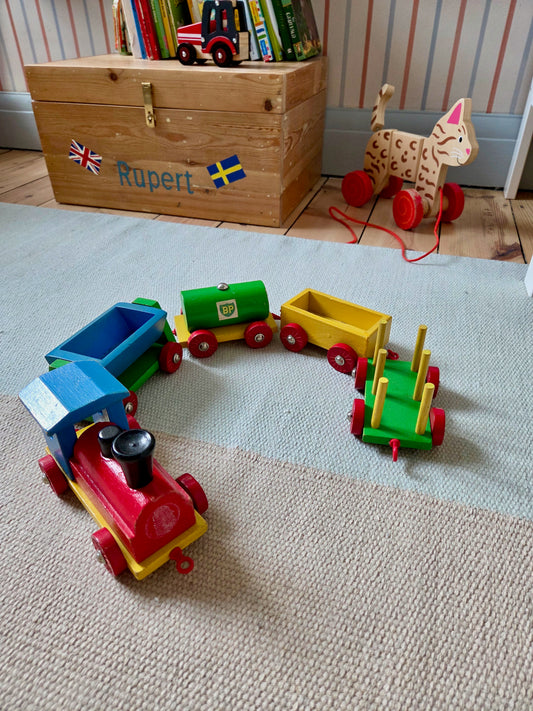 Vintage Colourful Train Set