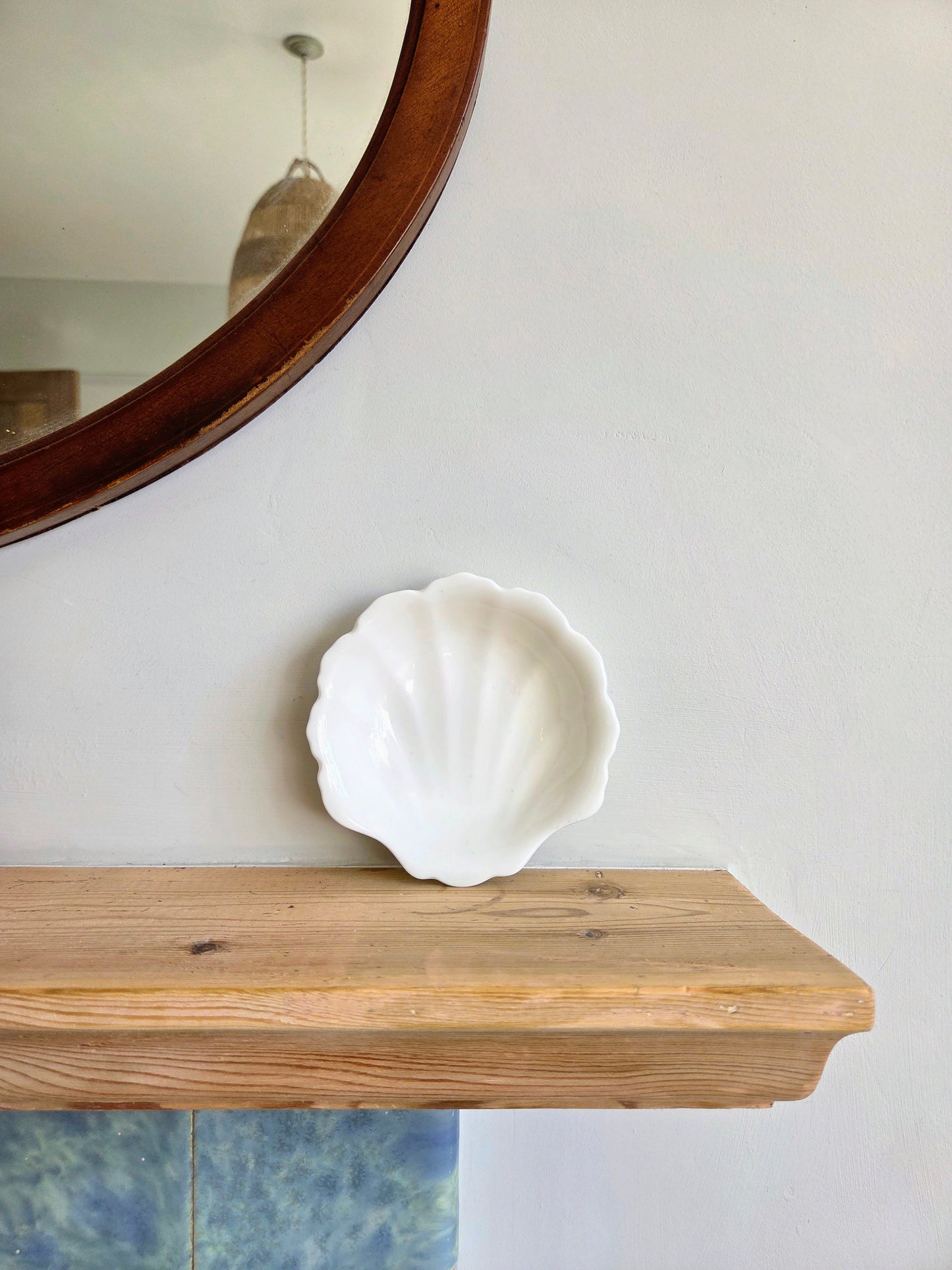 Vintage Milk Glass Shell Dishes