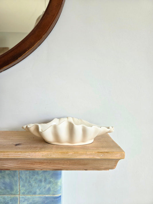 Vintage Royal Creamware Shell