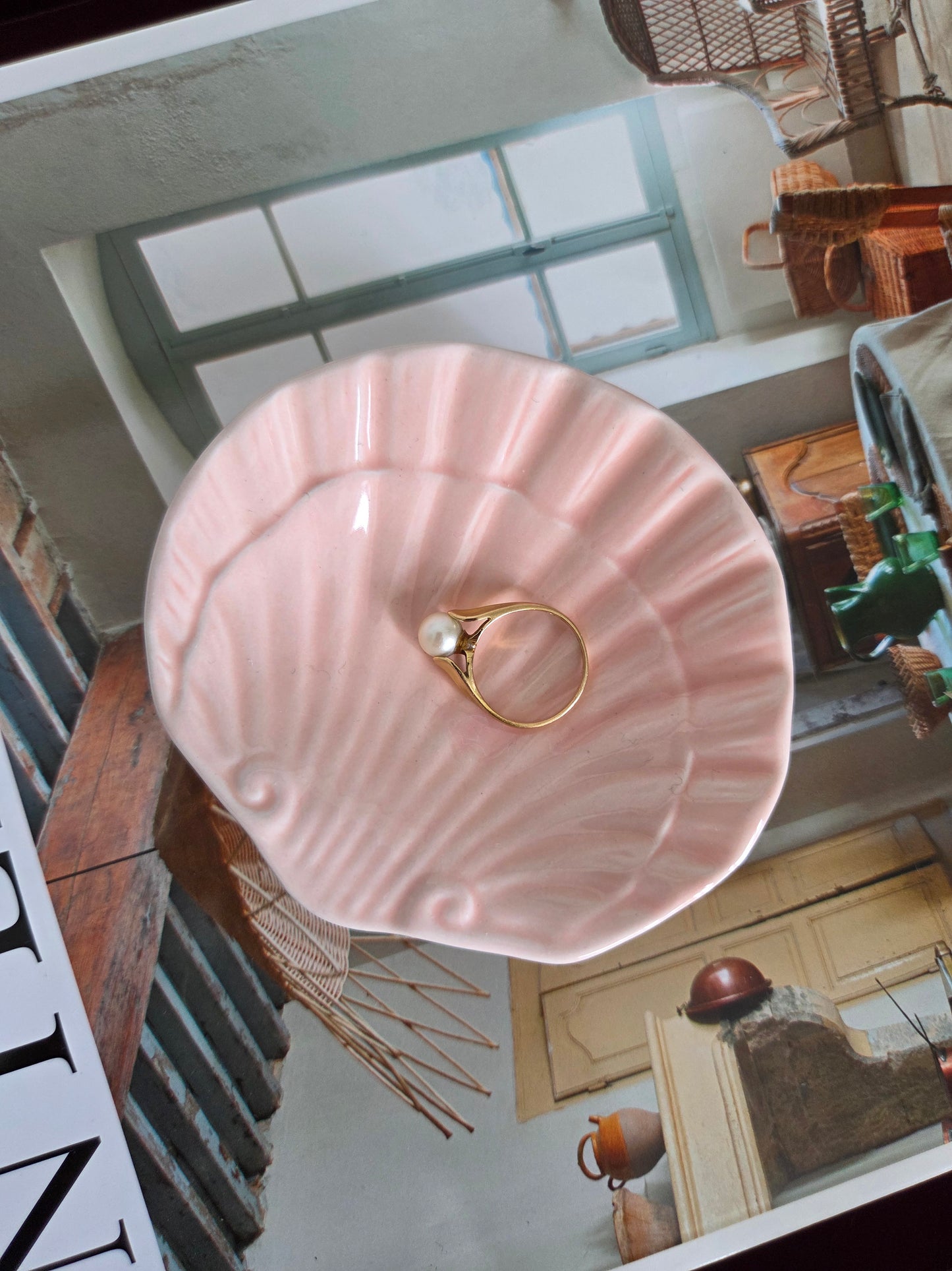 Pink Shell Trinket Dish