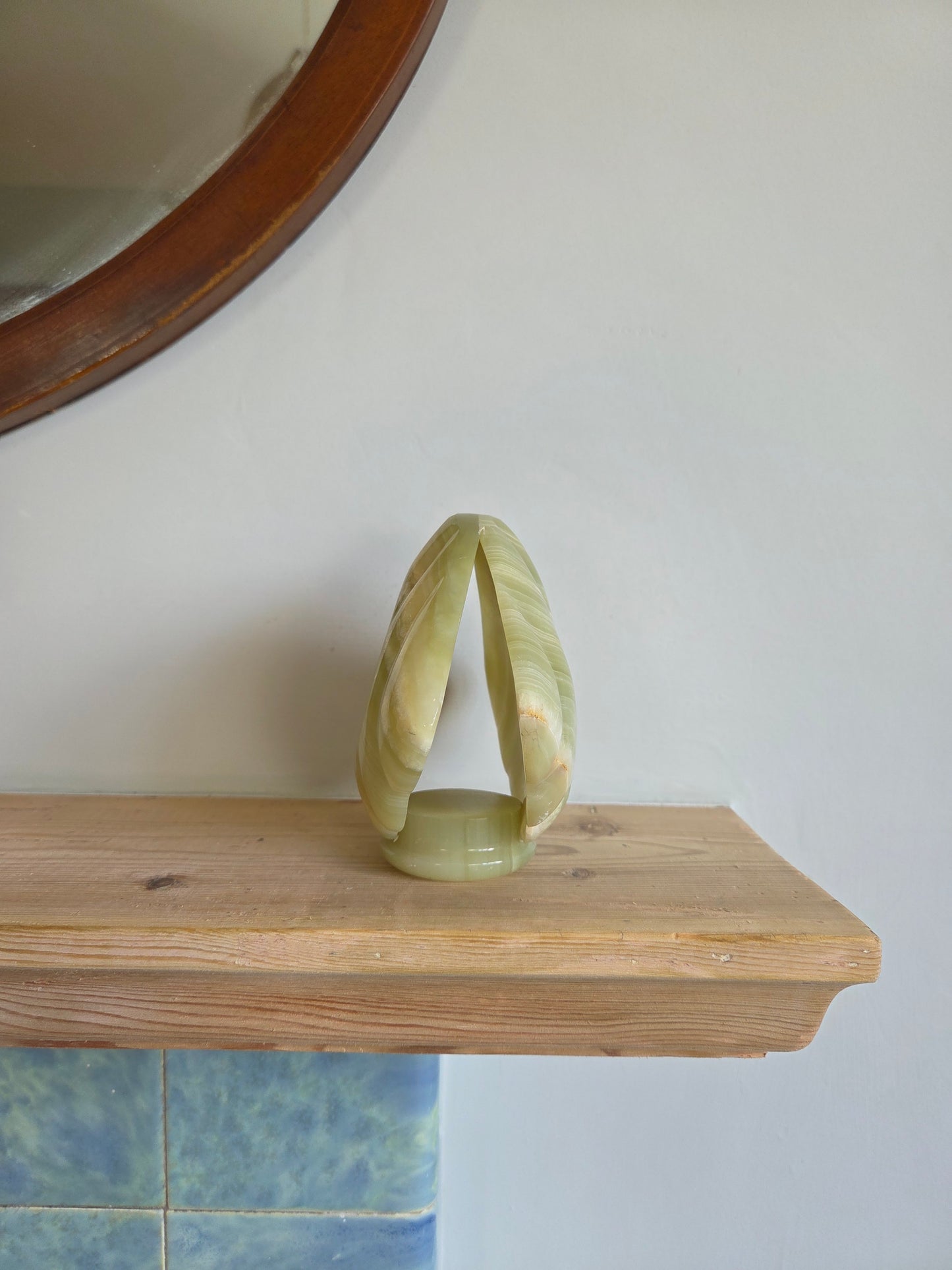 Vintage Onyx Shell Ornament