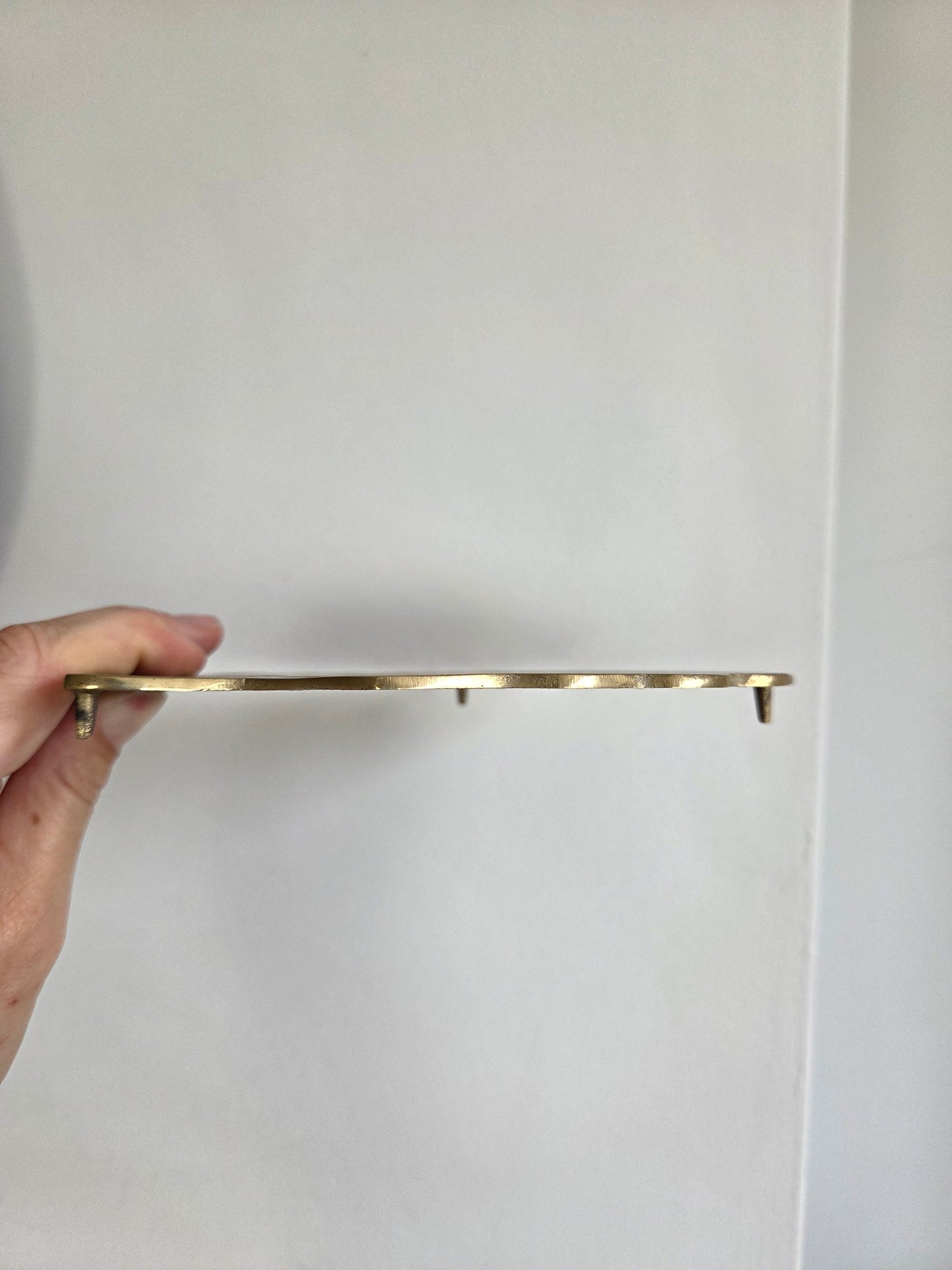 Vintage Brass Shell Trivet