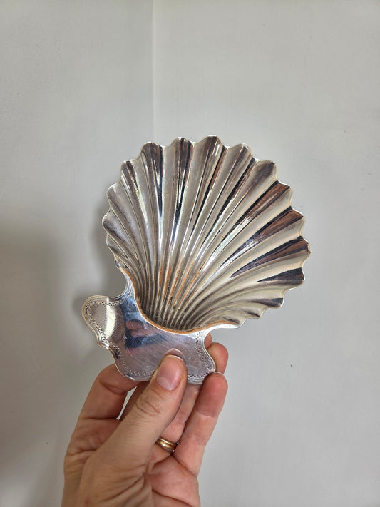 Silver Plated Shell Trinket Dish