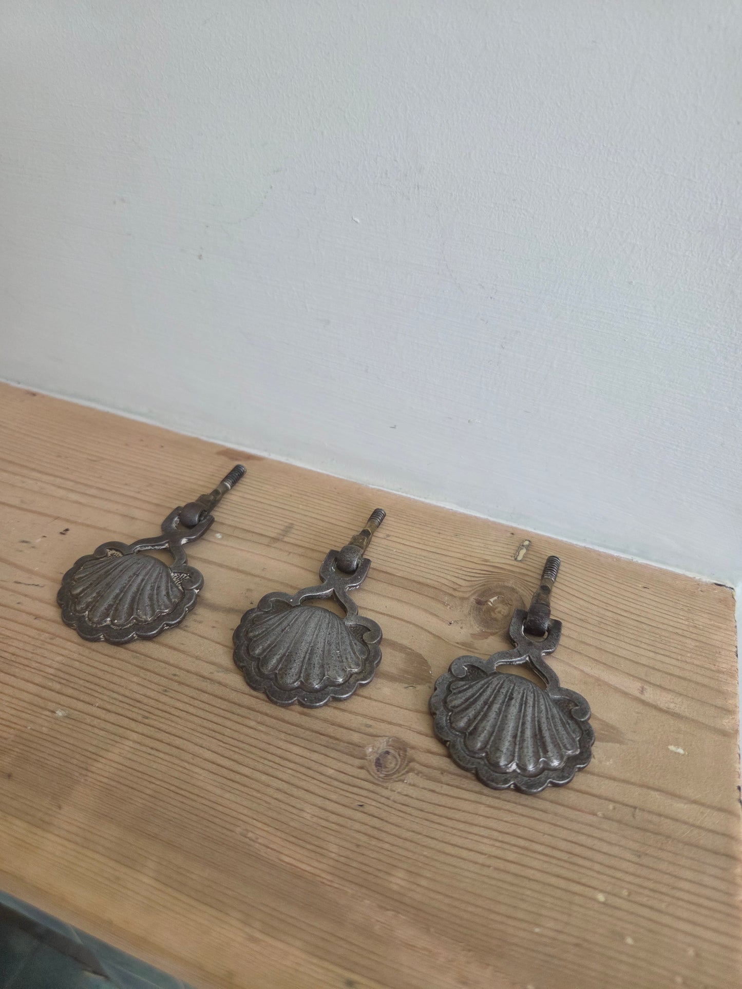 Antique Shell Drawer Pulls