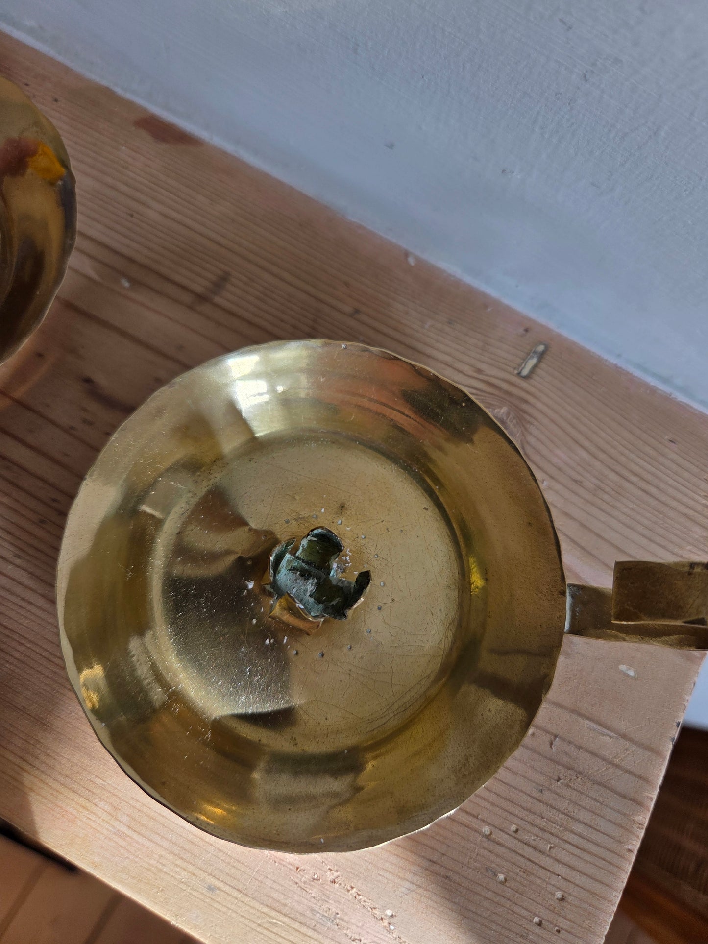 Pair of Swedish Handcrafted Mini Chambersticks