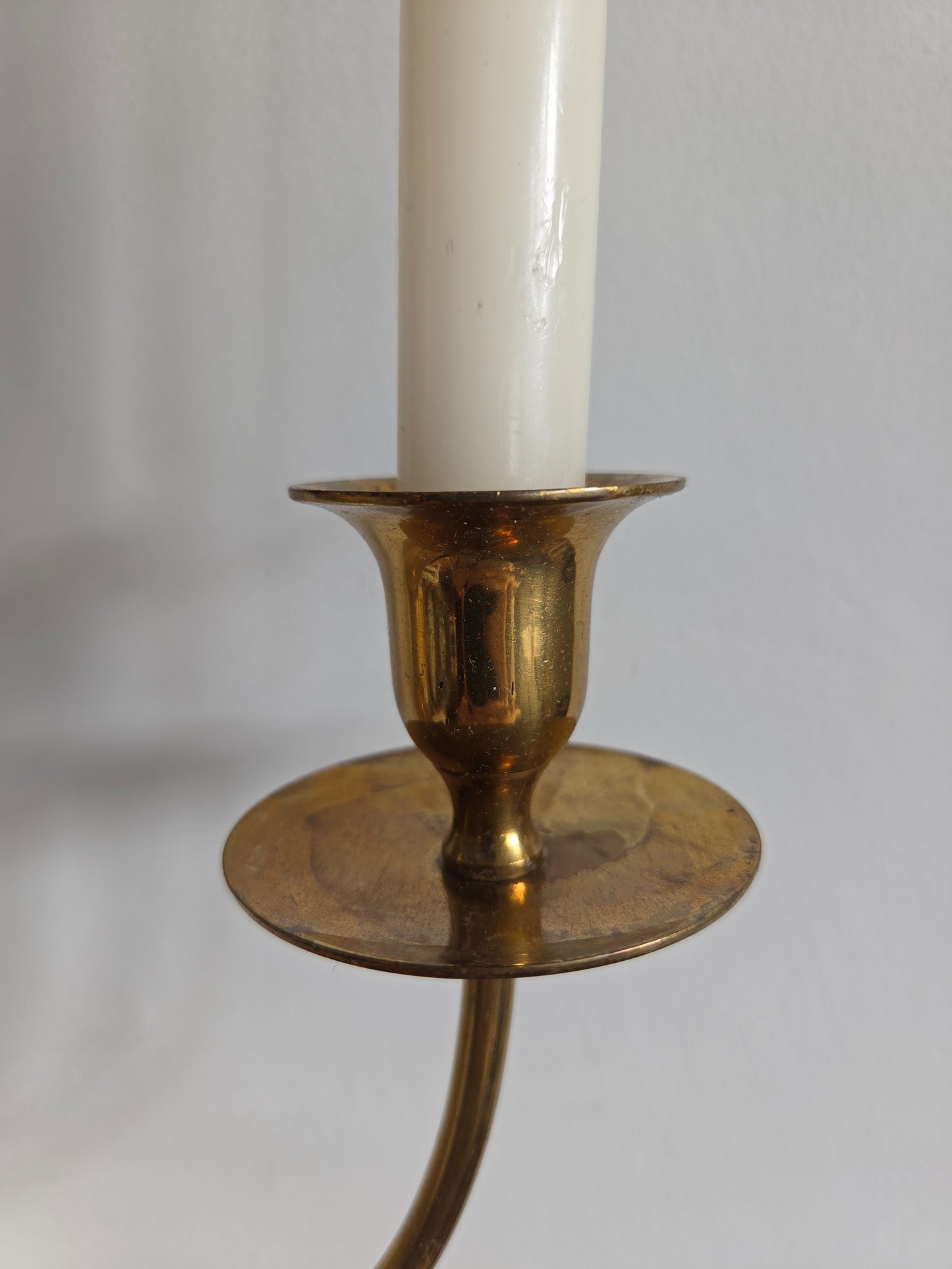Double Brass Candleabra