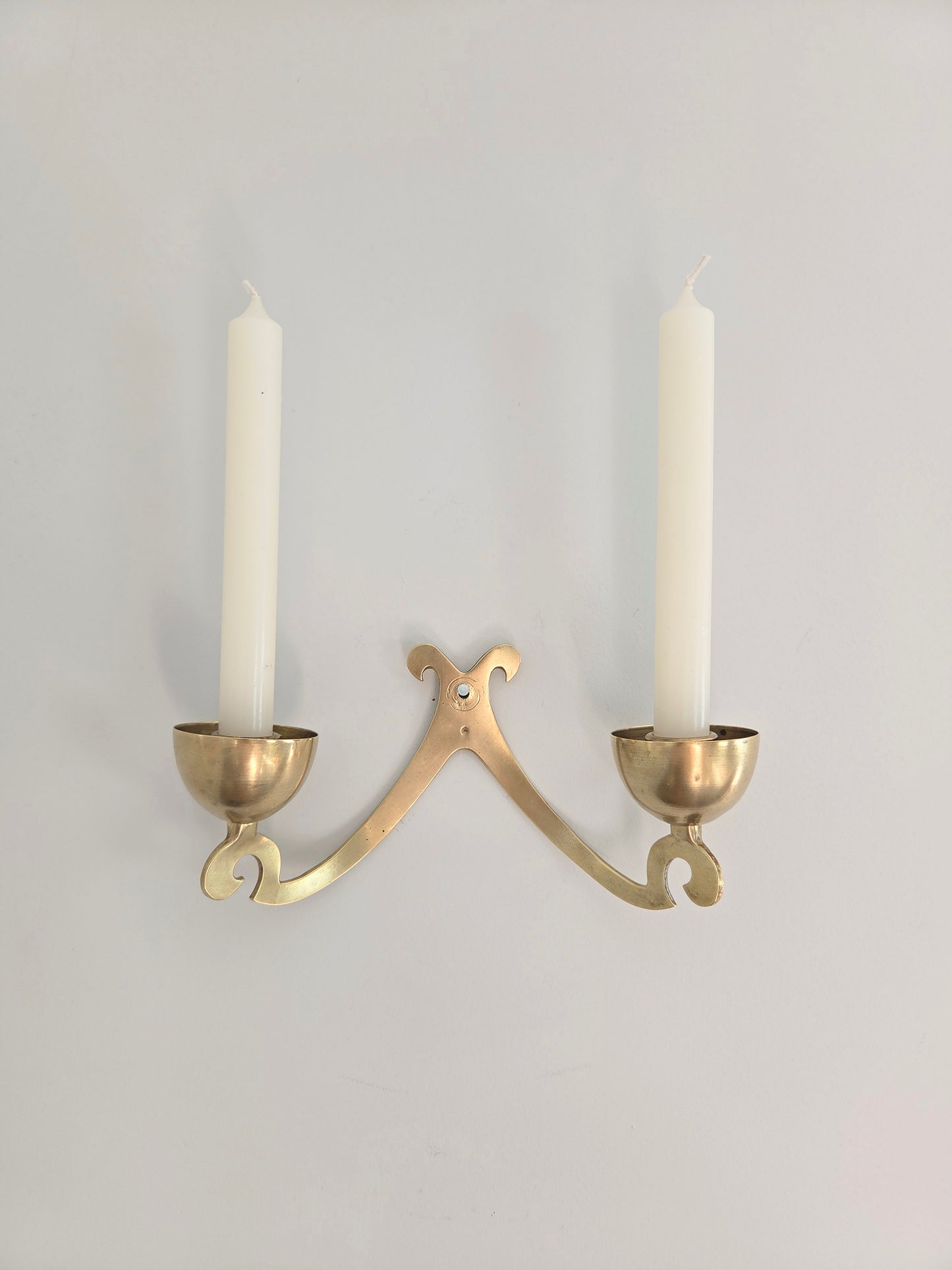 Vintage Brass Double Wall Sconce
