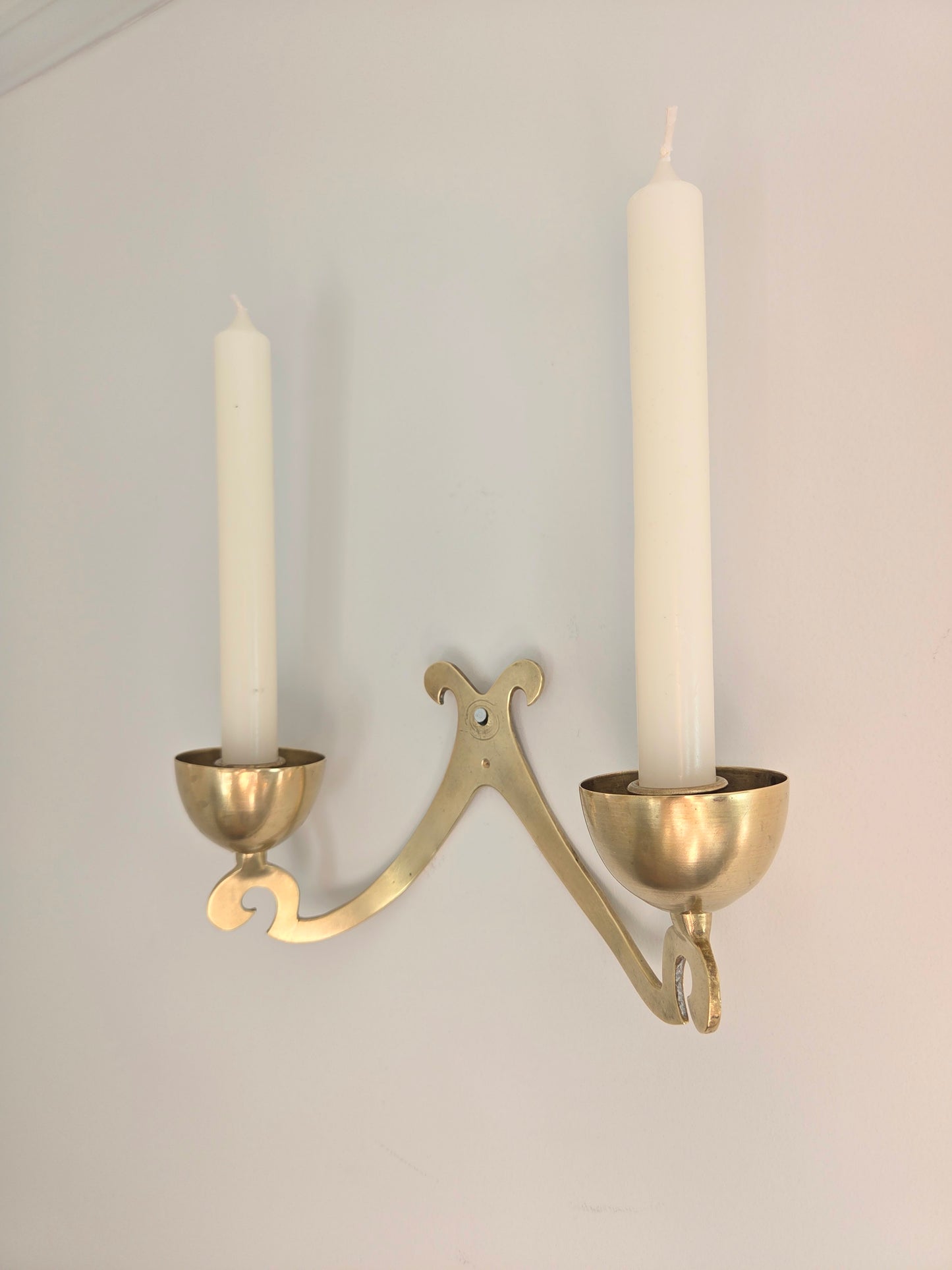 Vintage Brass Double Wall Sconce