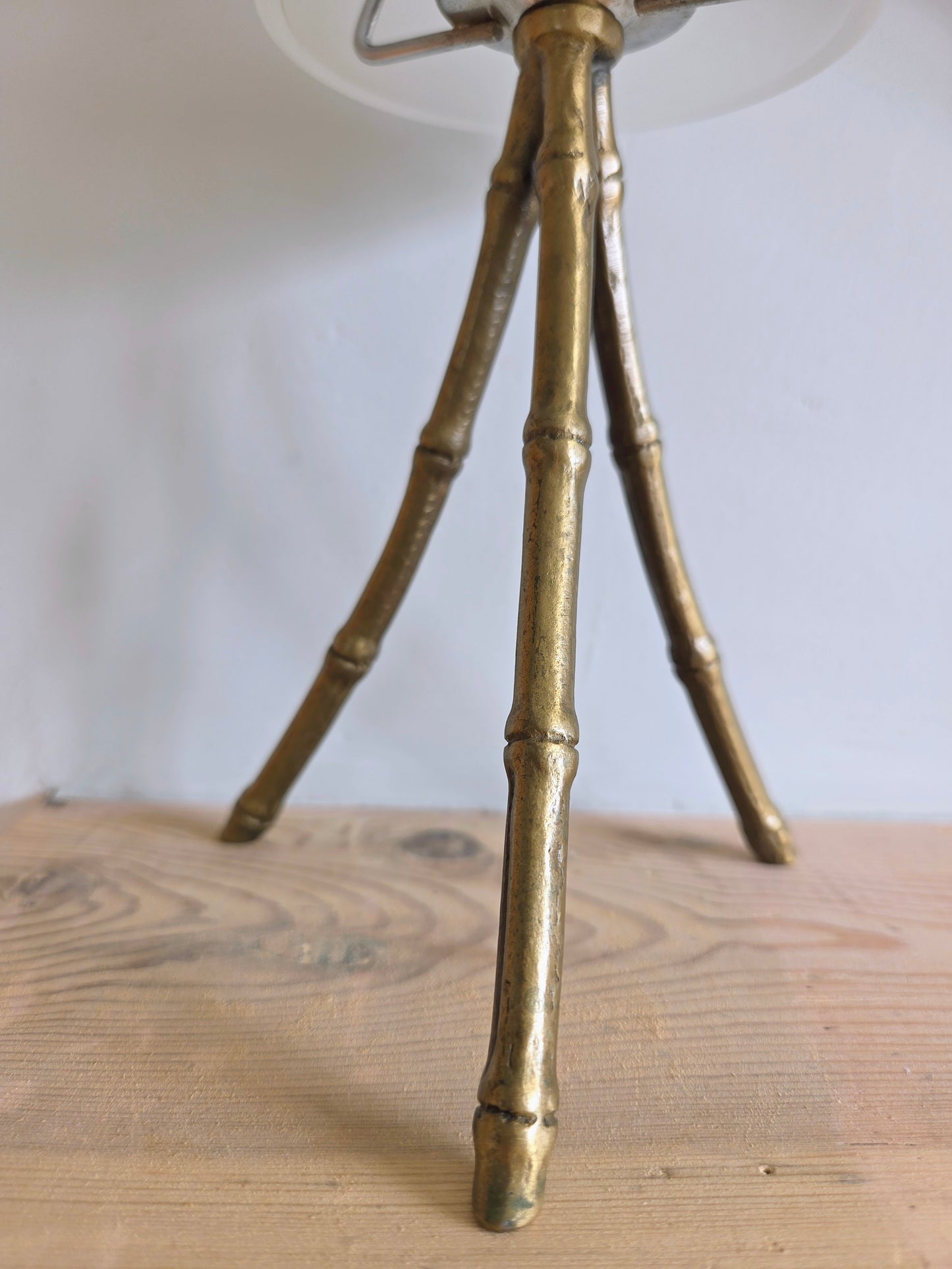 Faux Bamboo and Glass Tealight Holder