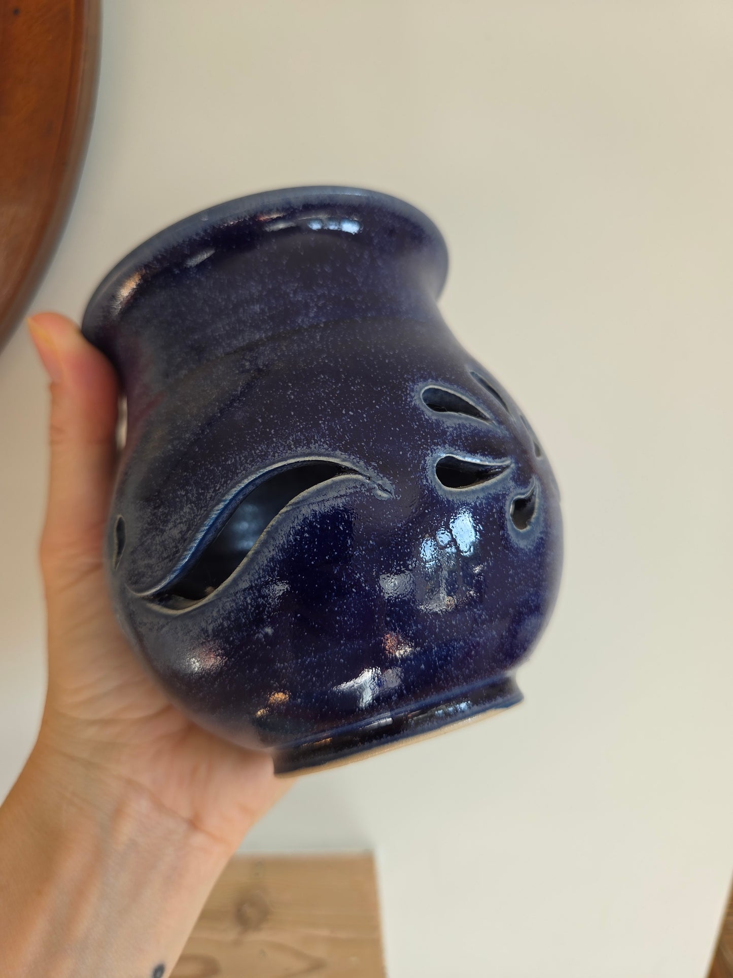 Vintage Studio Pottery Tealight Holder