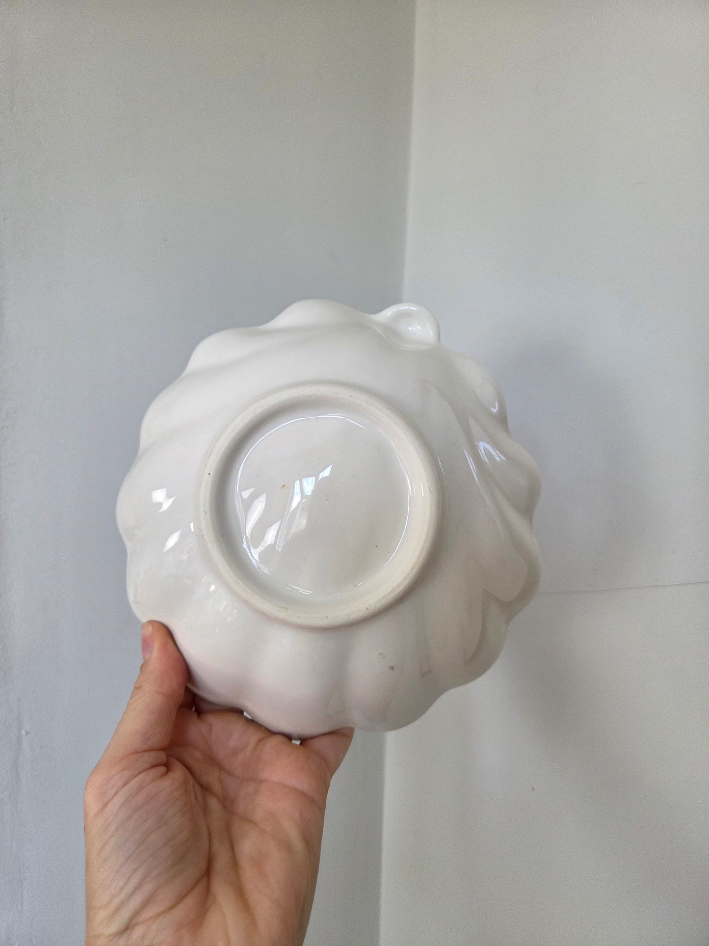 Vintage Pottery Shell Bowl