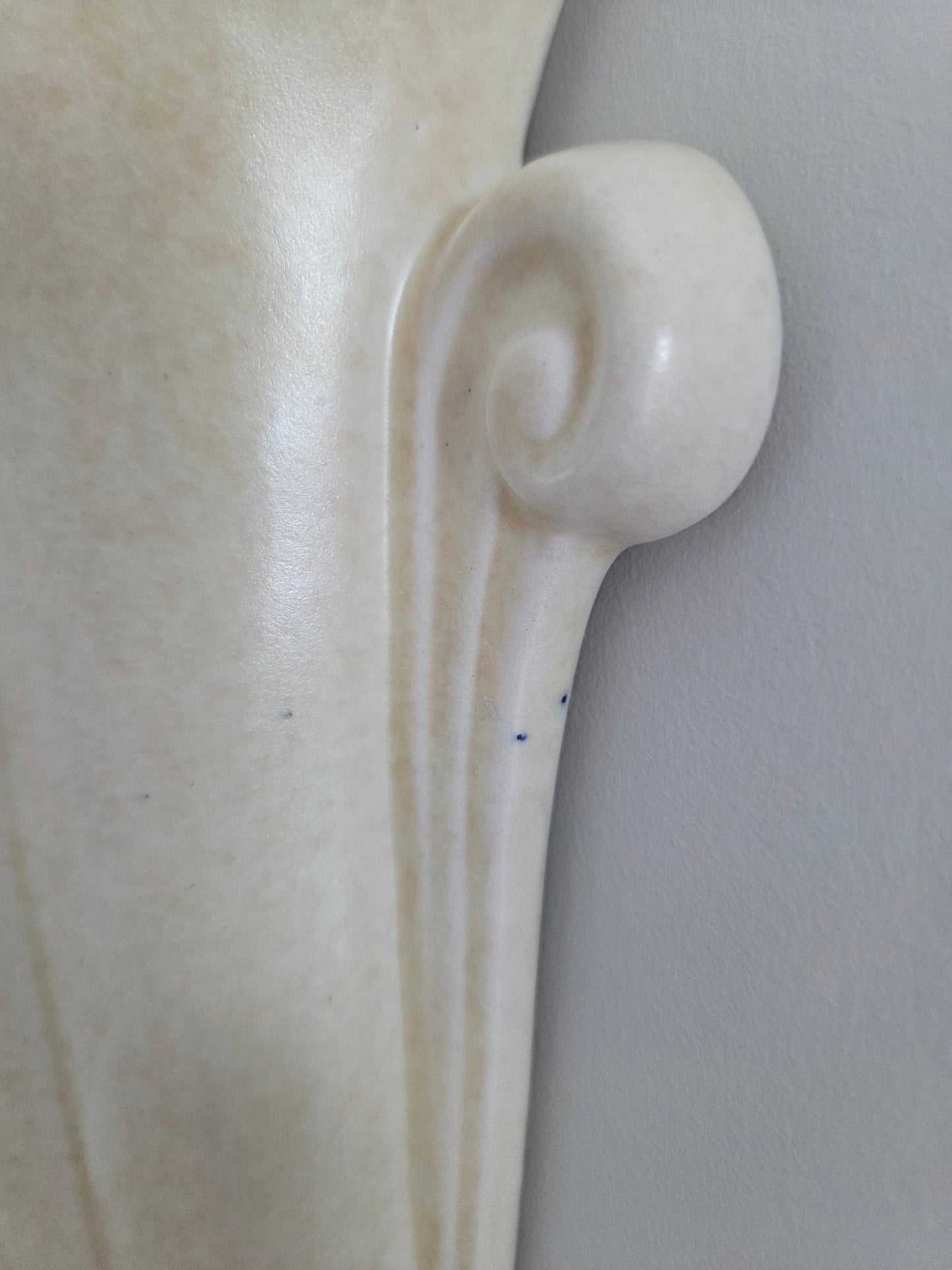 Pair of Vintage Scallop Wall Vases