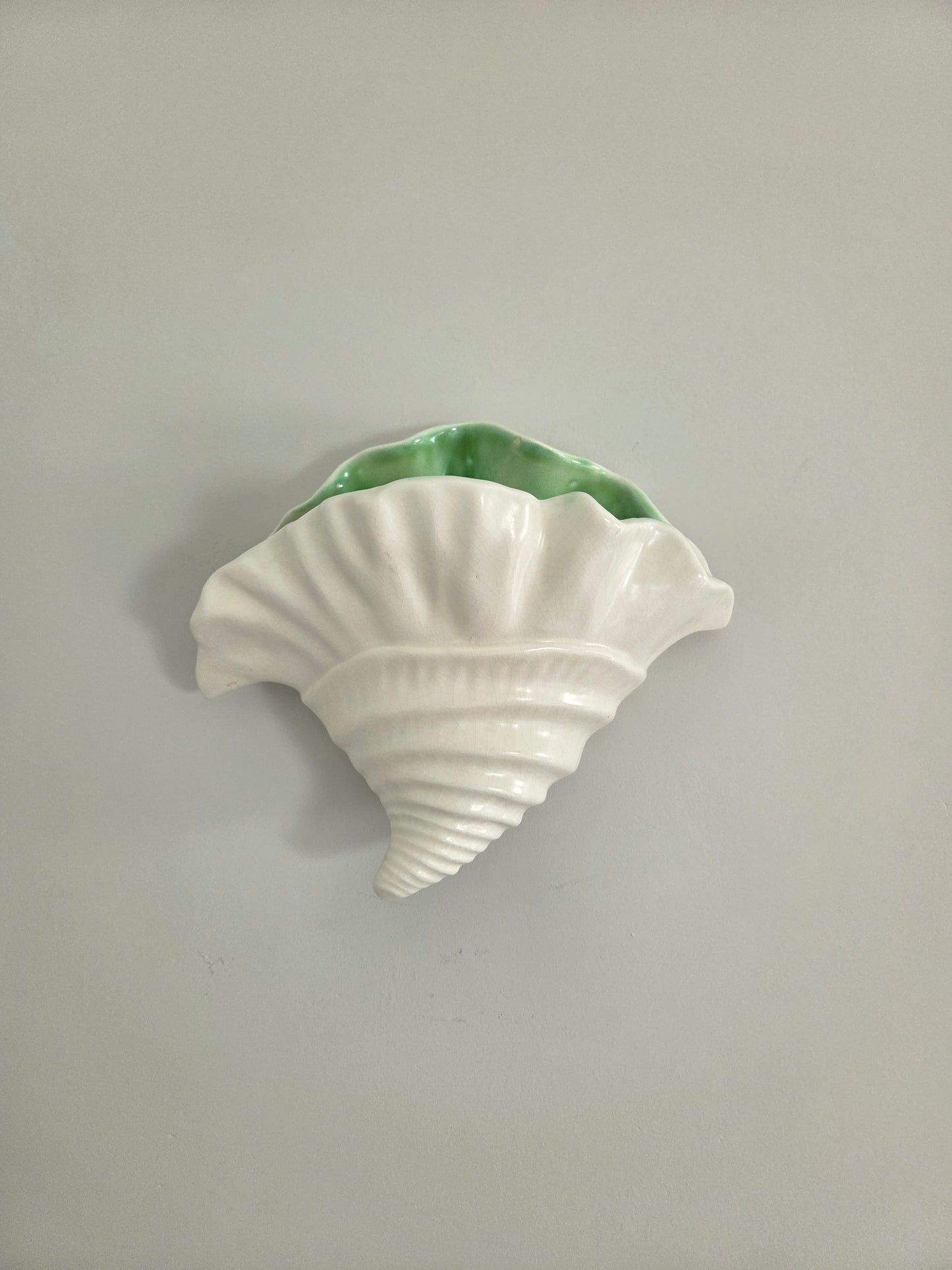 Vintage Shell Wall Vase