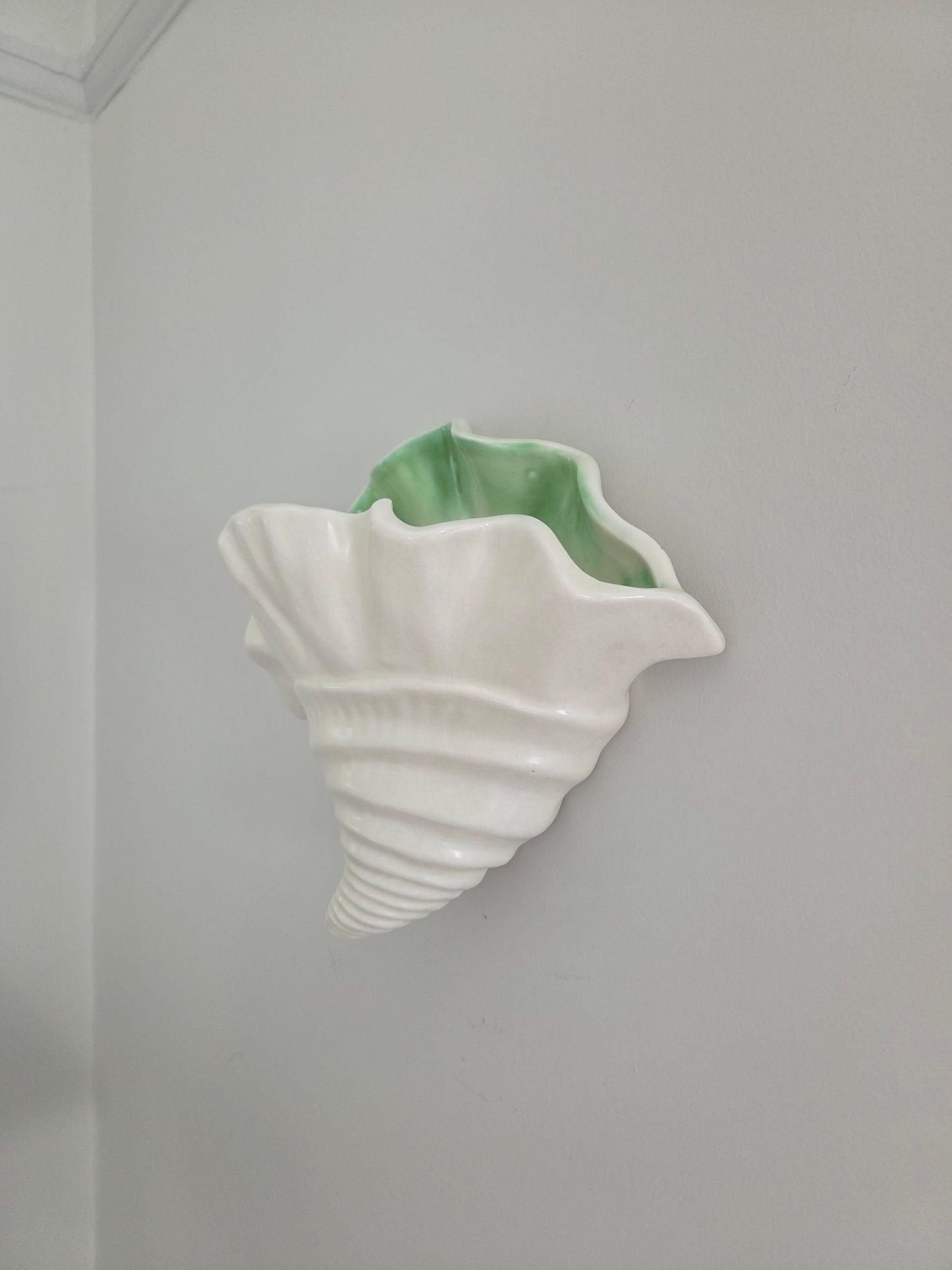 Vintage Shell Wall Vase