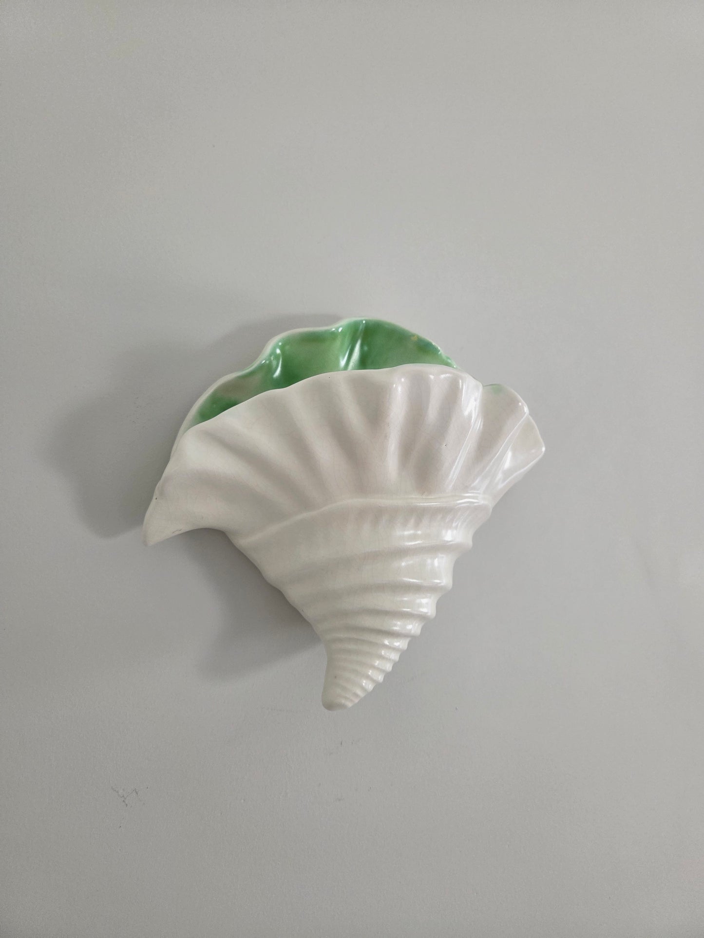 Vintage Shell Wall Vase