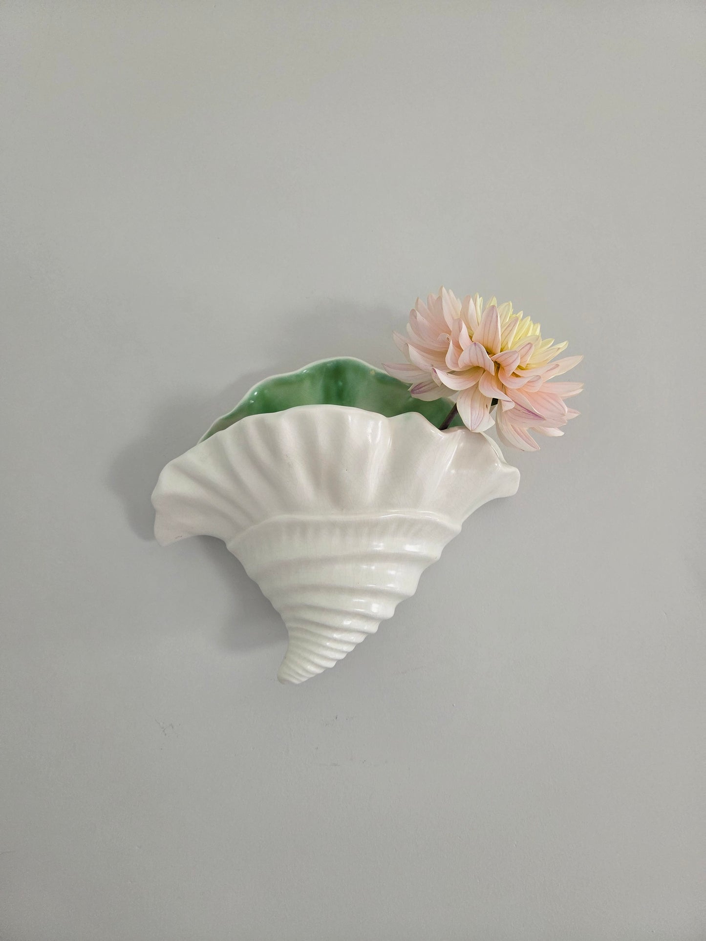 Vintage Shell Wall Vase