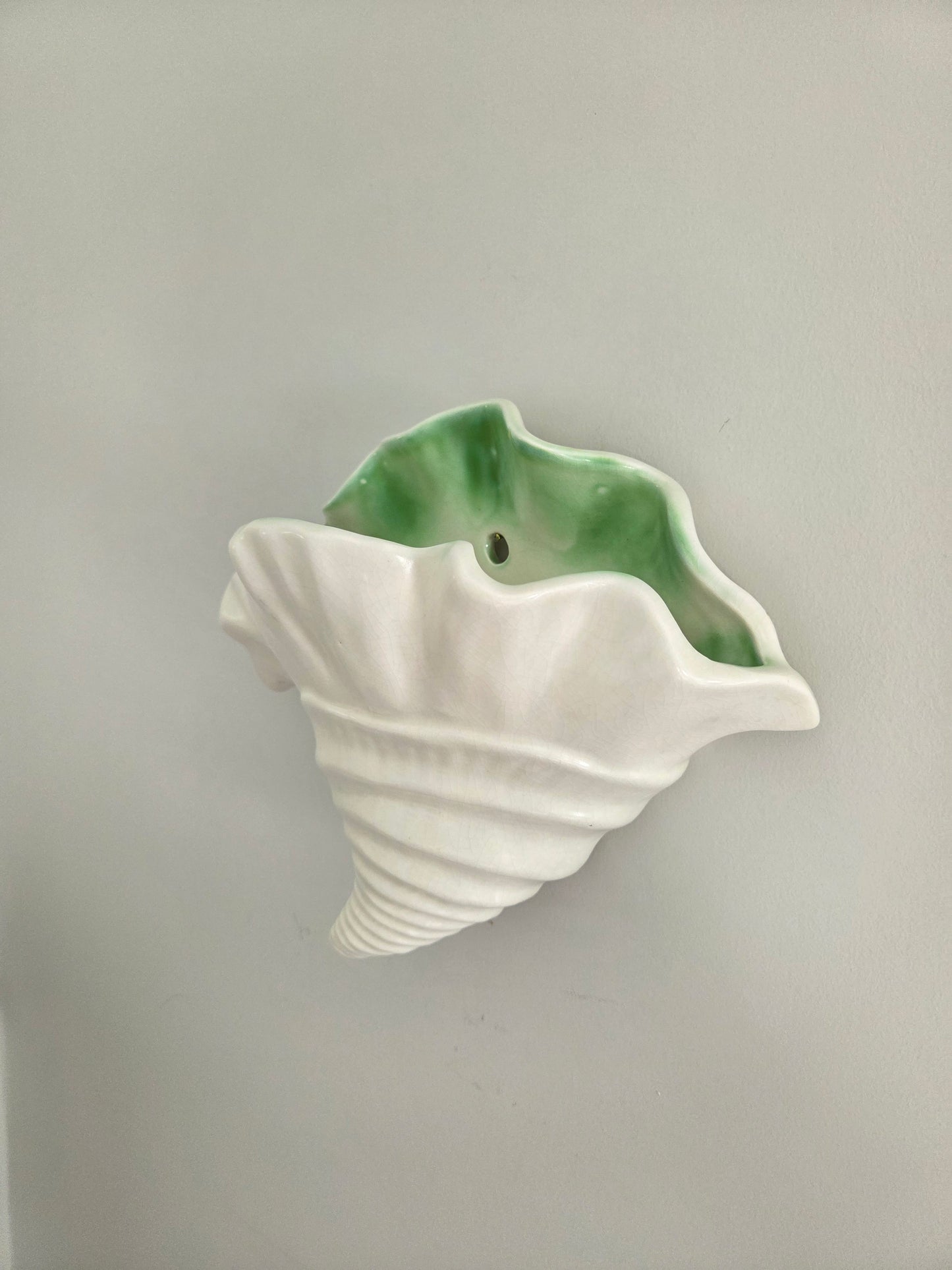 Vintage Shell Wall Vase