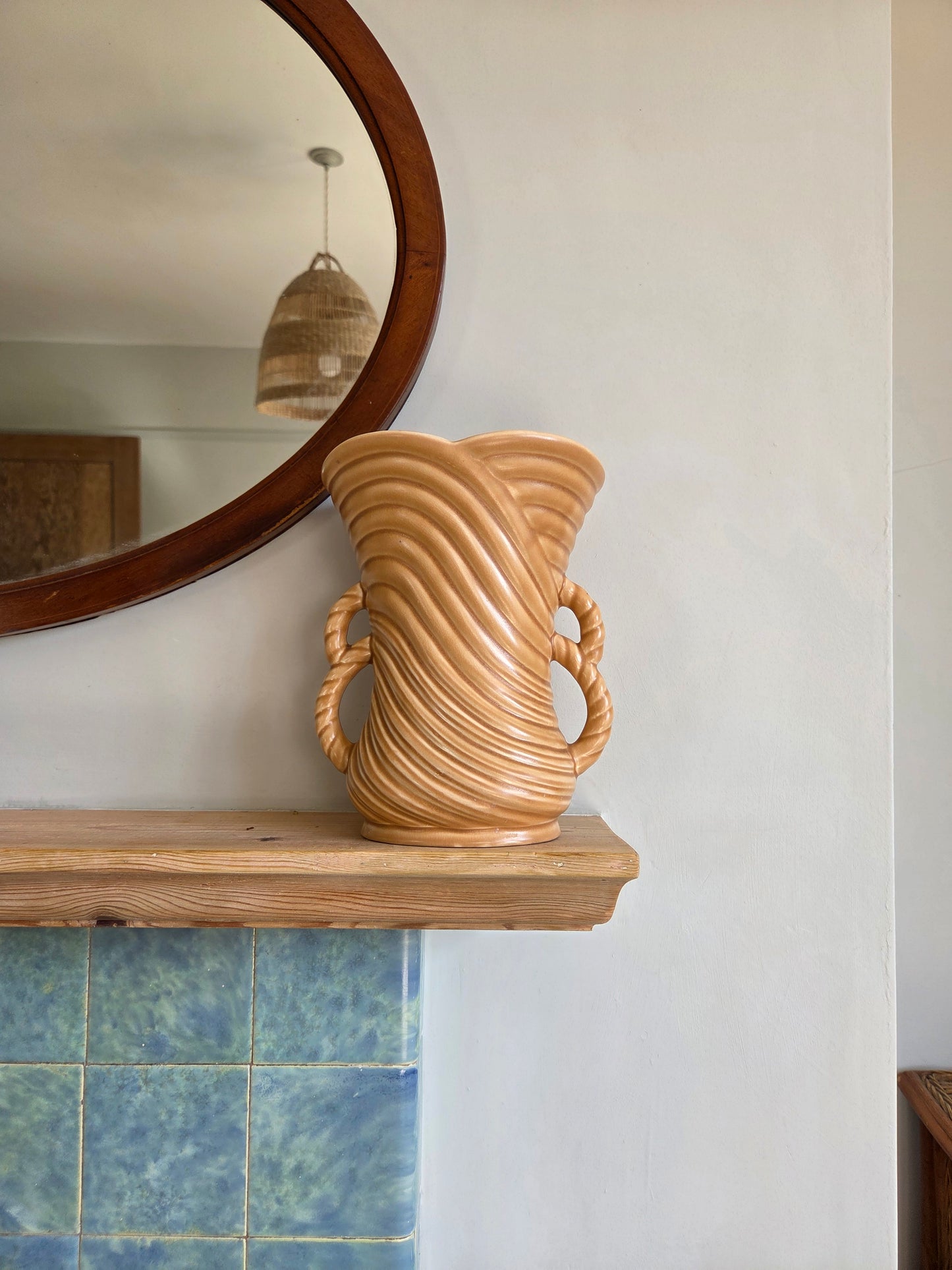 Vintage Rope Twist Vase