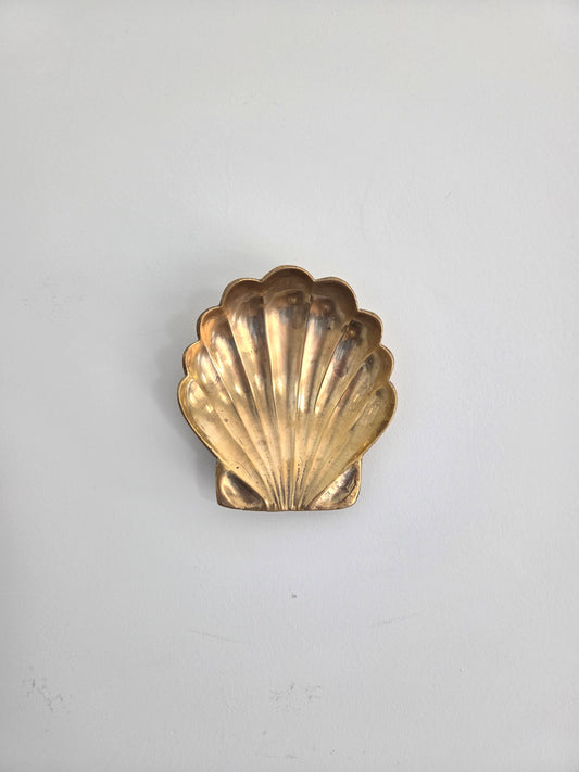 Vintage Brass Clam Shell