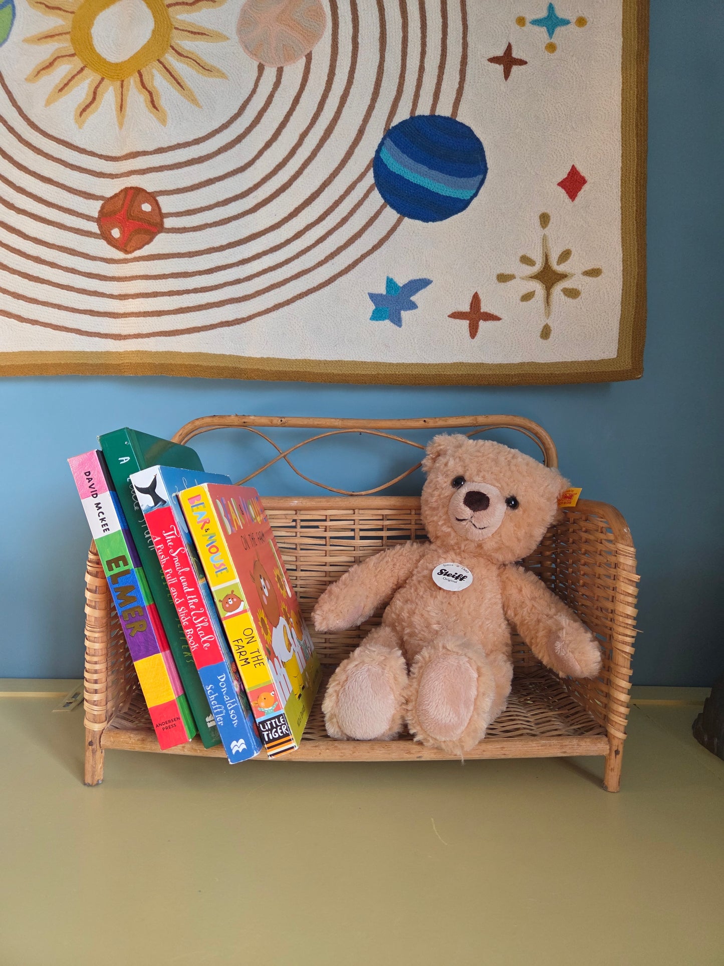 Vintage Wicker Shelf