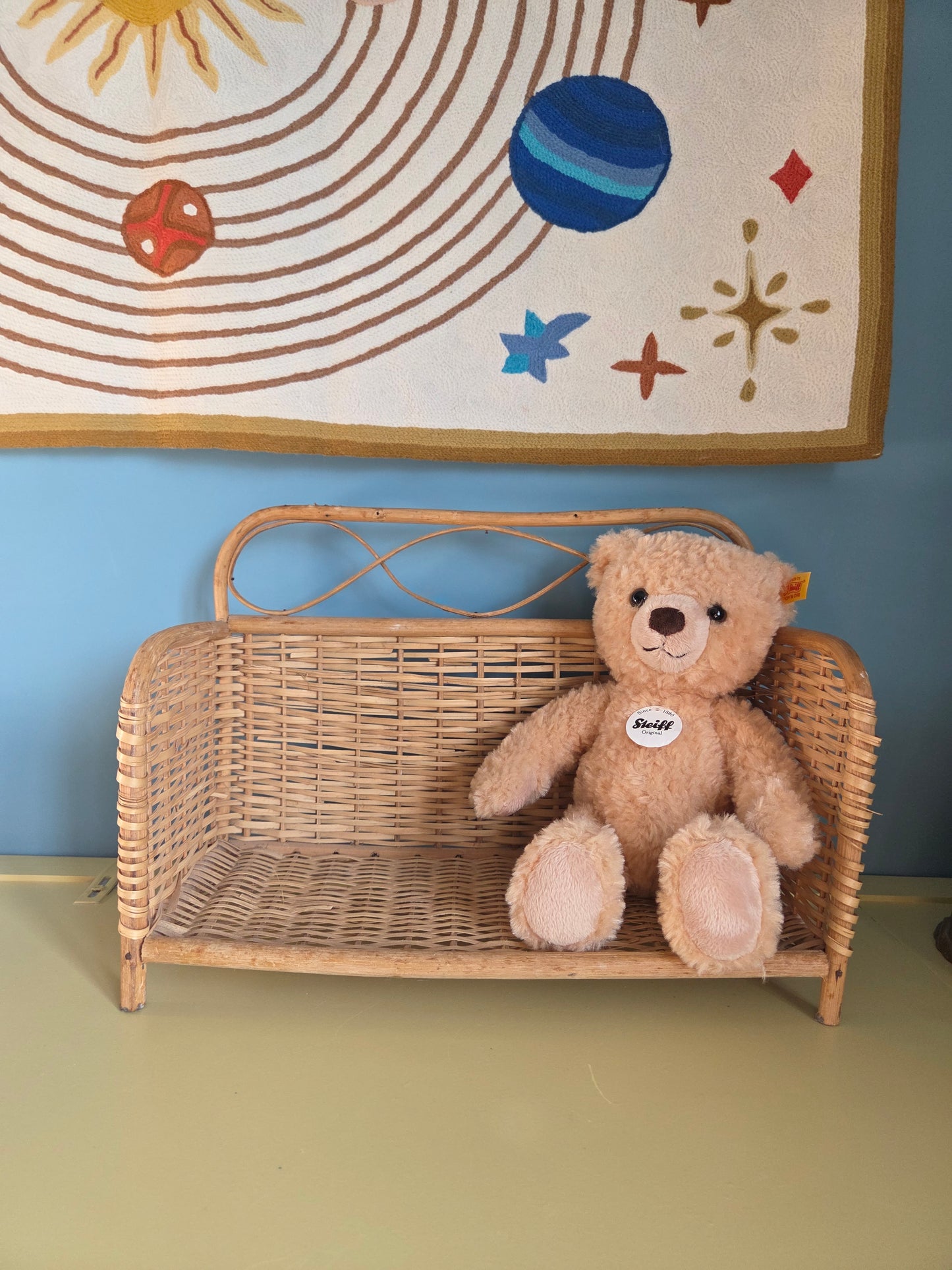 Vintage Wicker Shelf