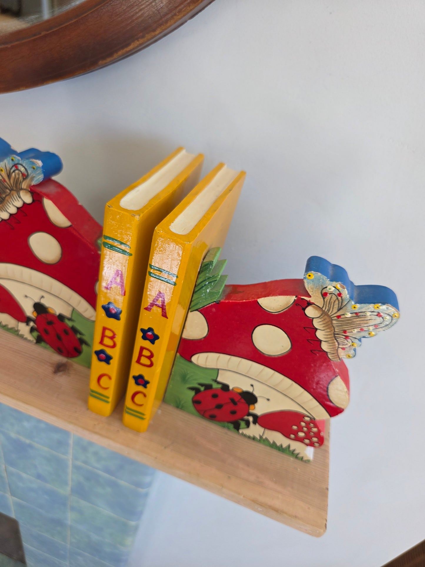 Vintage Mushroom Bookends