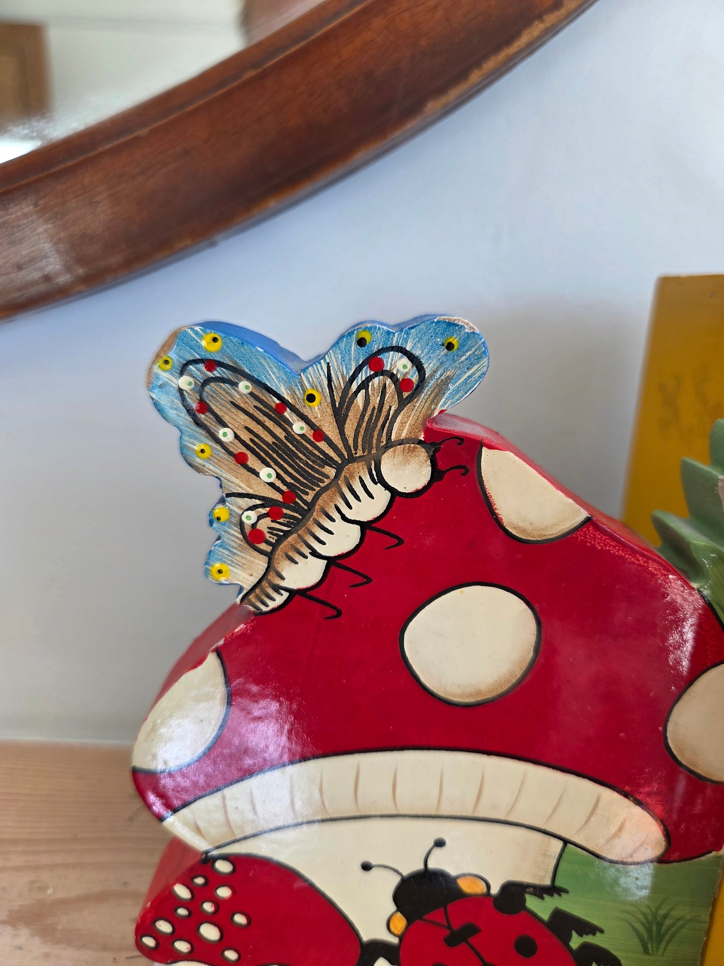 Vintage Mushroom Bookends