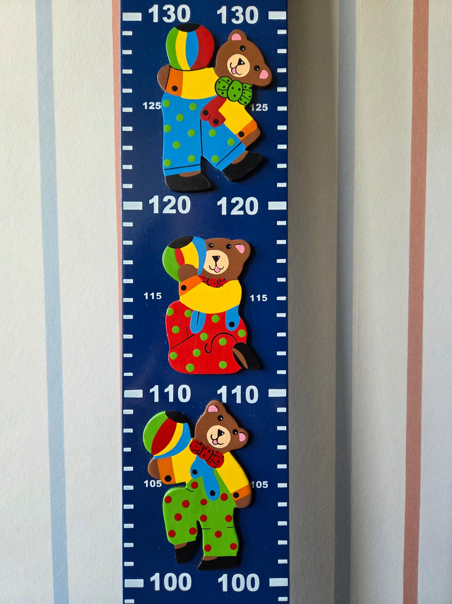 Vintage Bear Design Height Chart