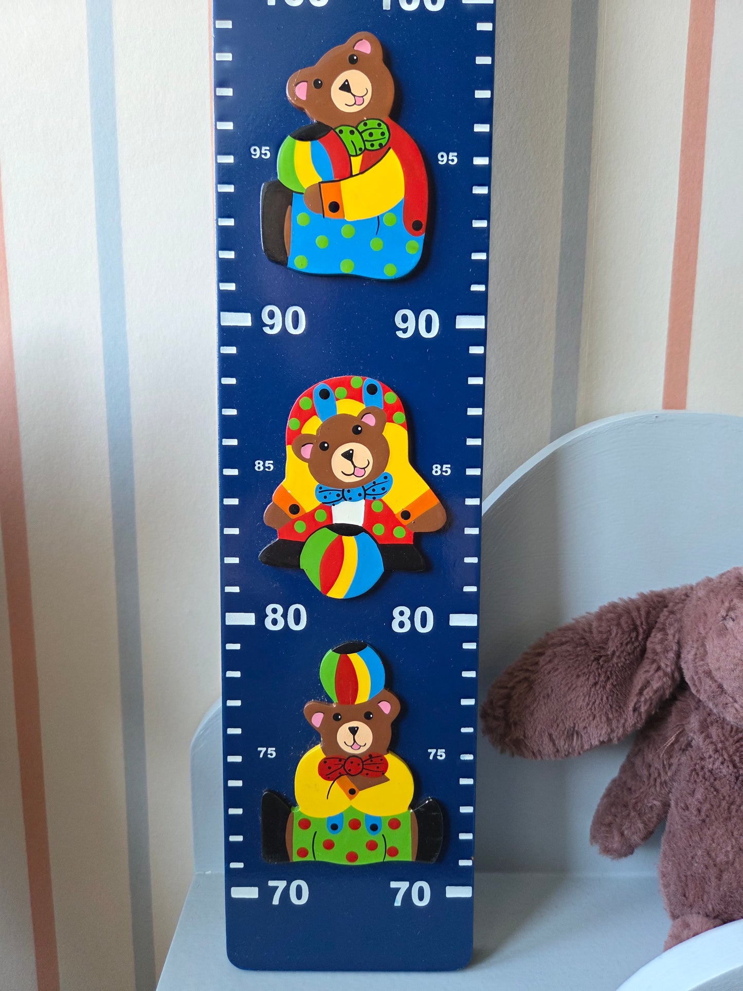 Vintage Bear Design Height Chart