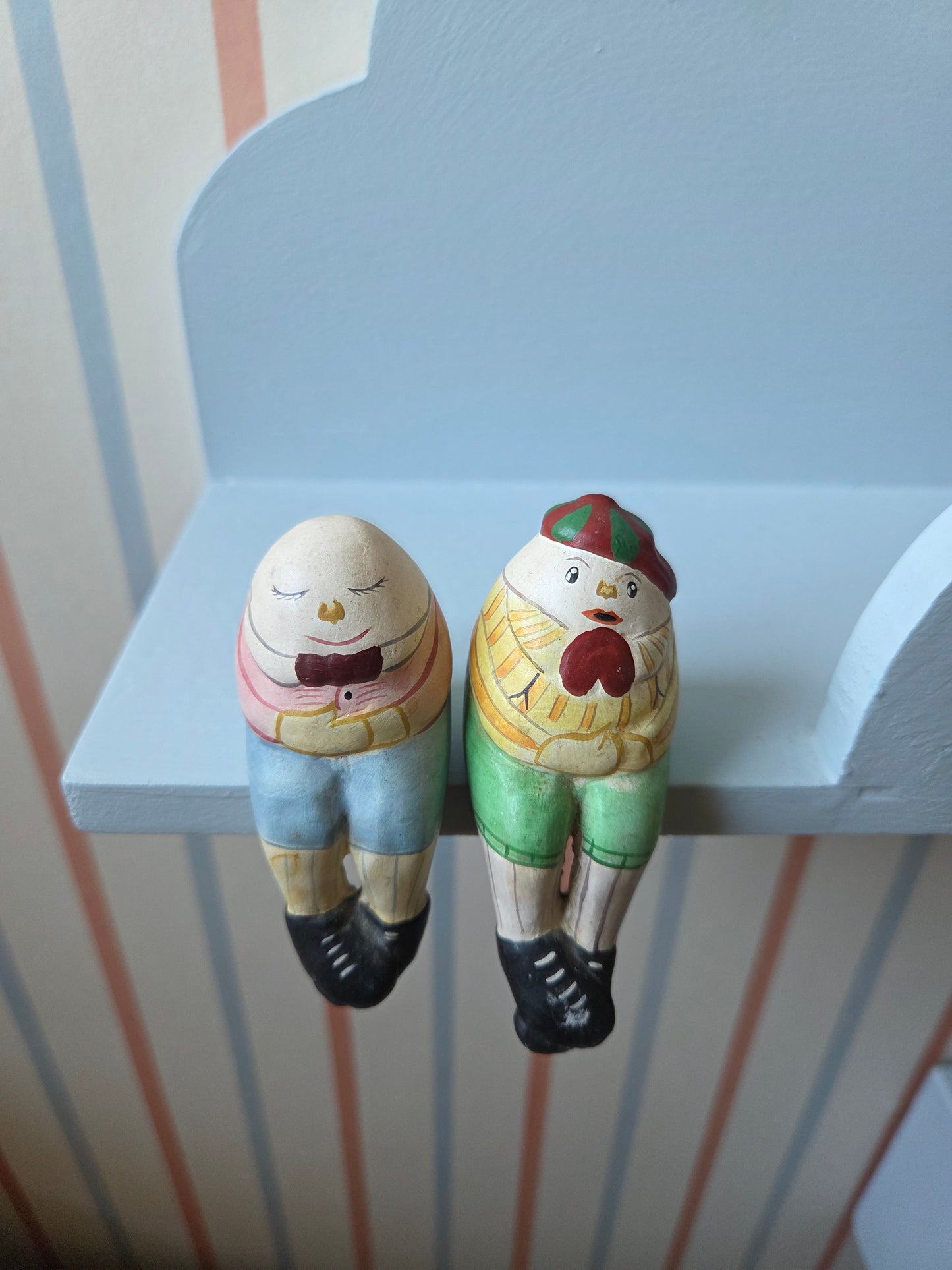 Vintage Tweedledum and Tweedledee Figurines