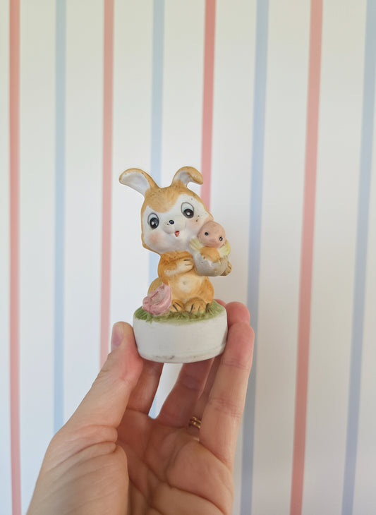 Ceramic Bunny with Baby