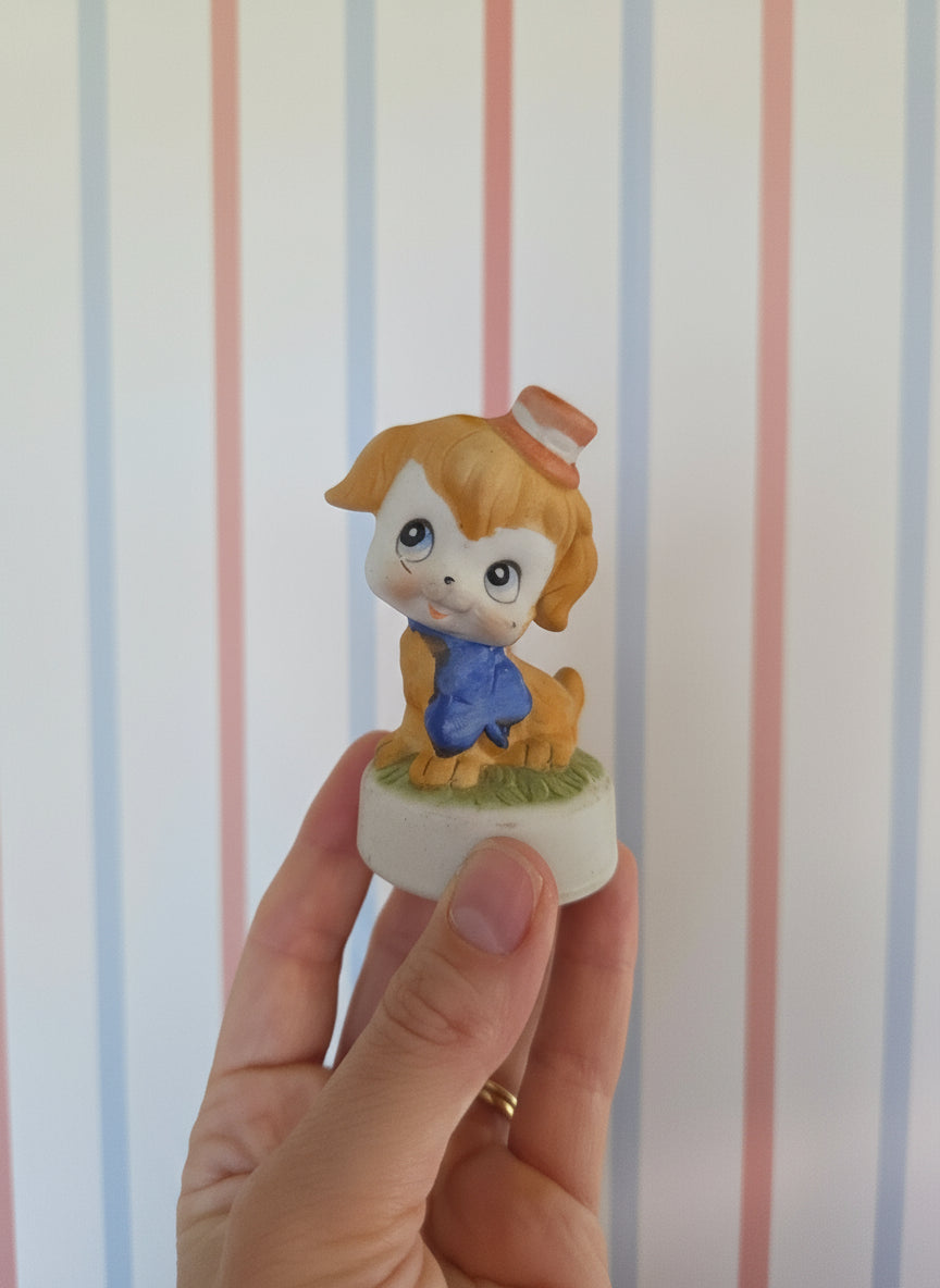 Ceramic Dog with Hat