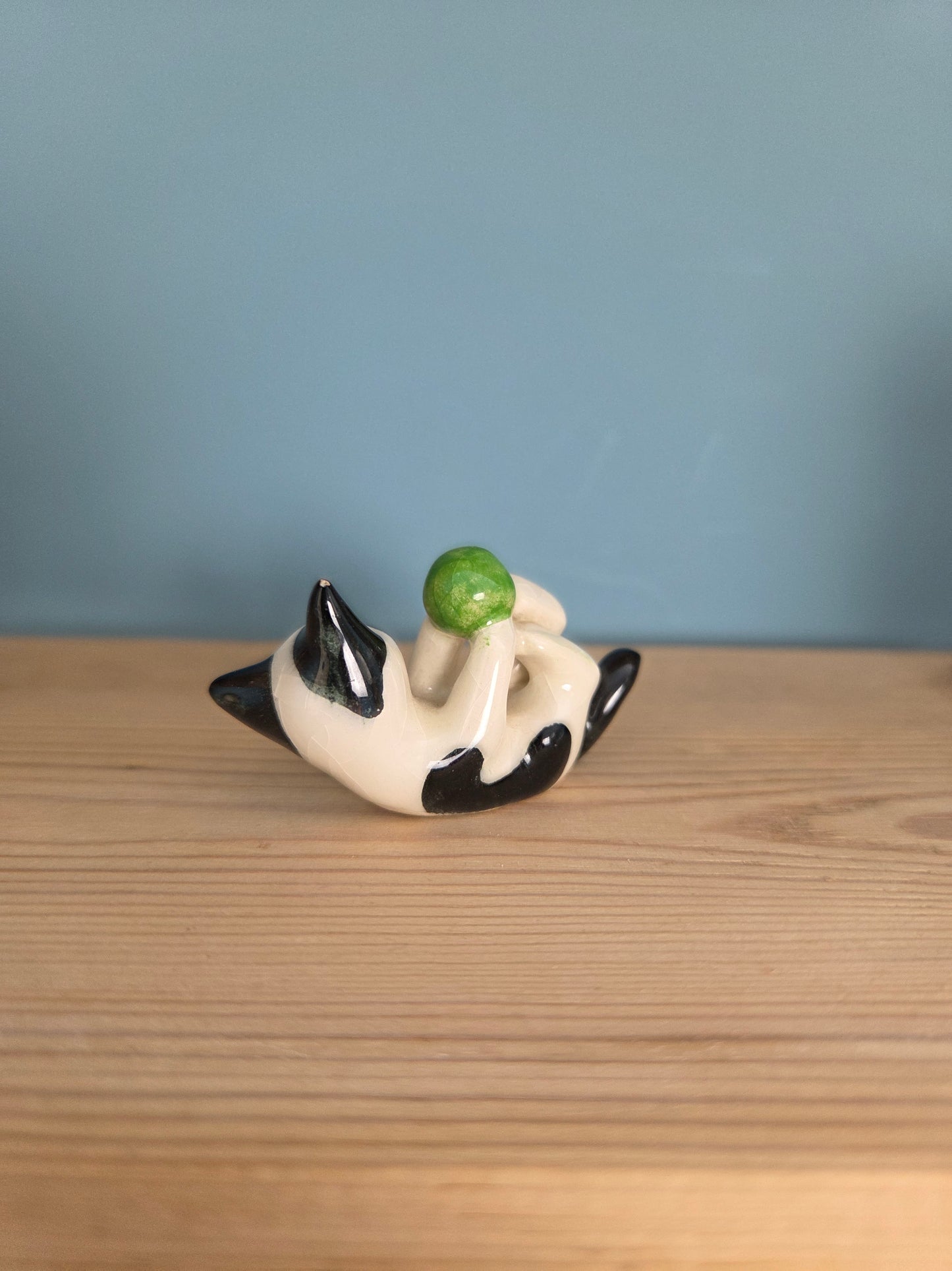 Tiny Cat with Ball Ornament