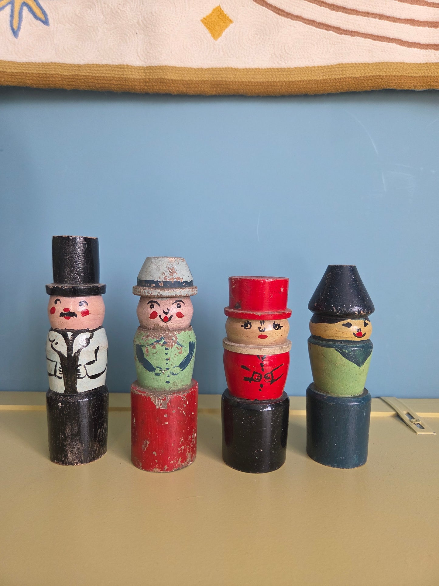 Antique Skittles and Ball