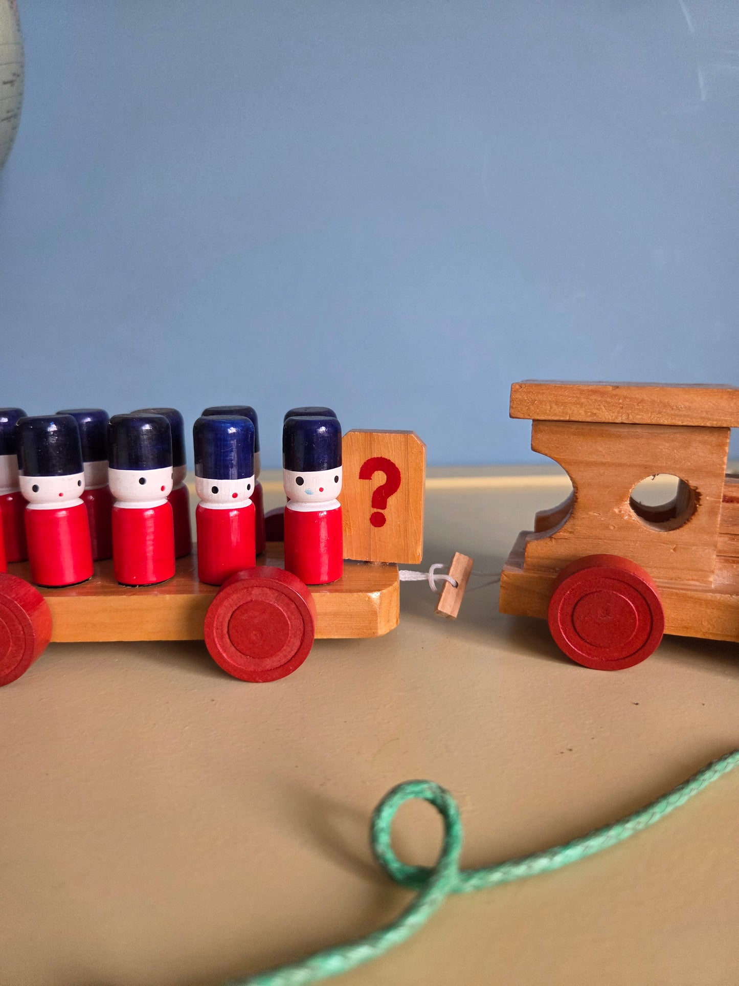 Vintage Counting Train with Soldiers