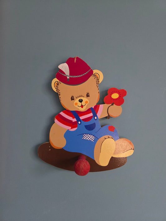Vintage Wooden Bear Hook