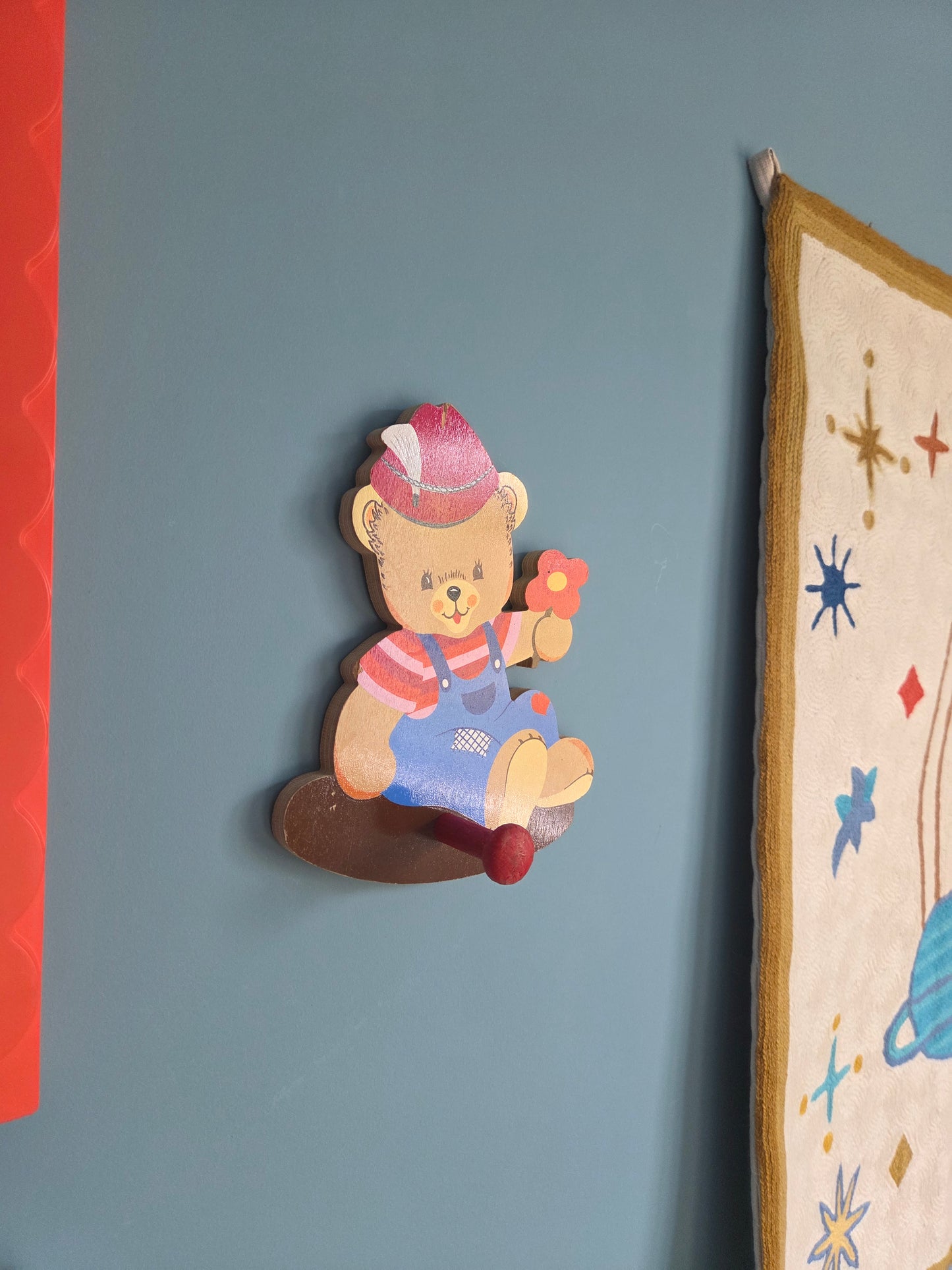 Vintage Wooden Bear Hook