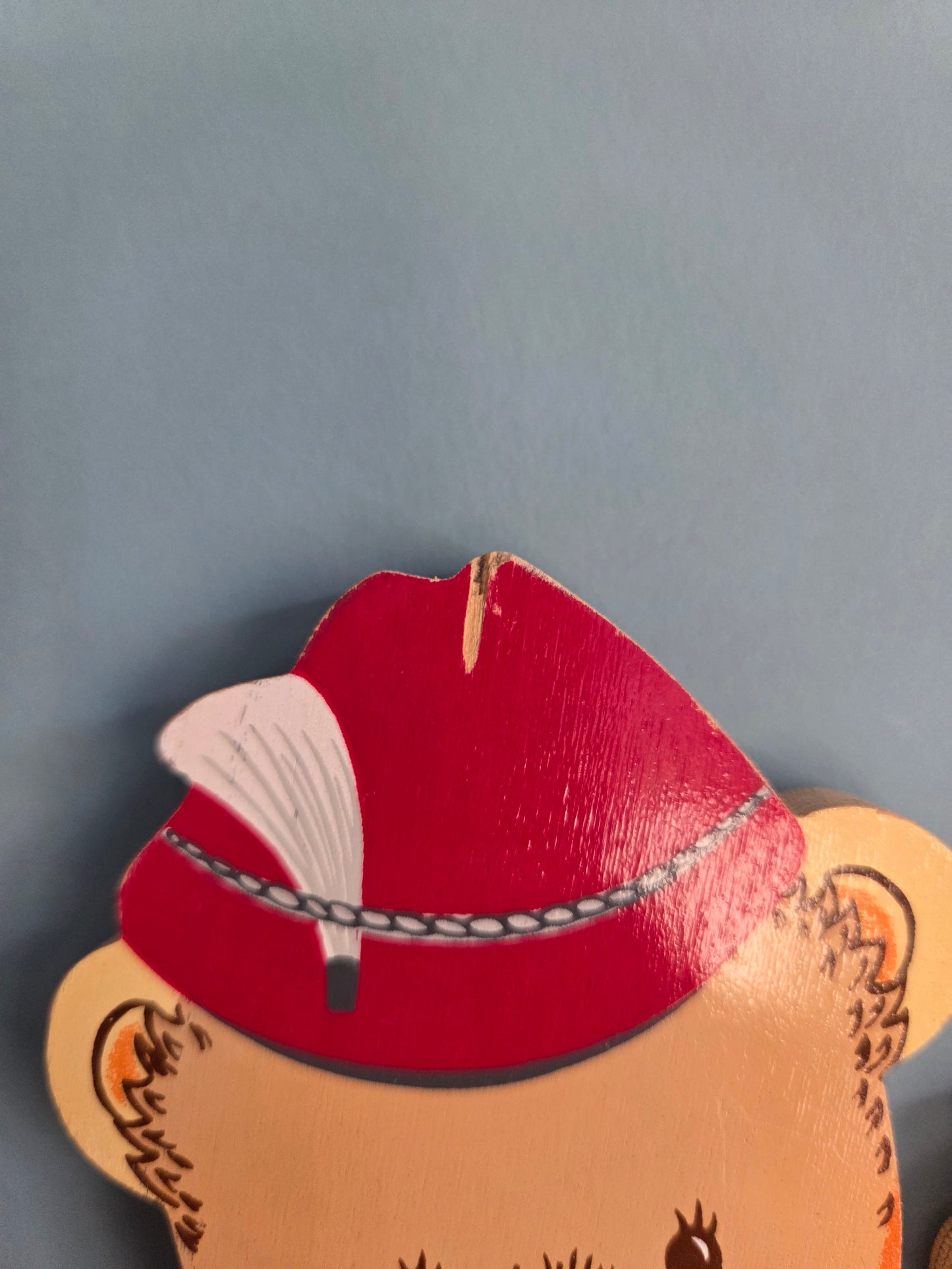 Vintage Wooden Bear Hook