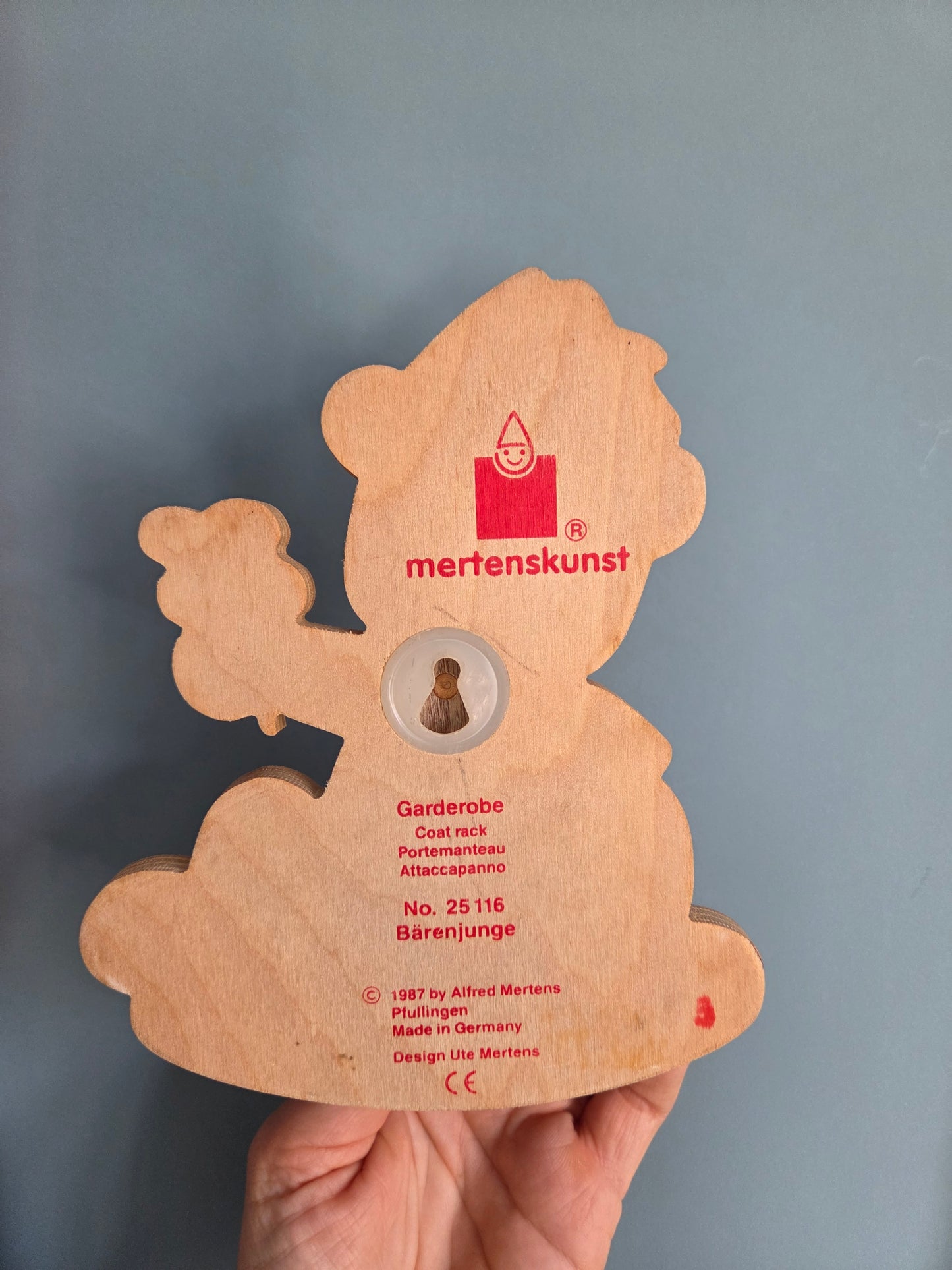 Vintage Wooden Bear Hook