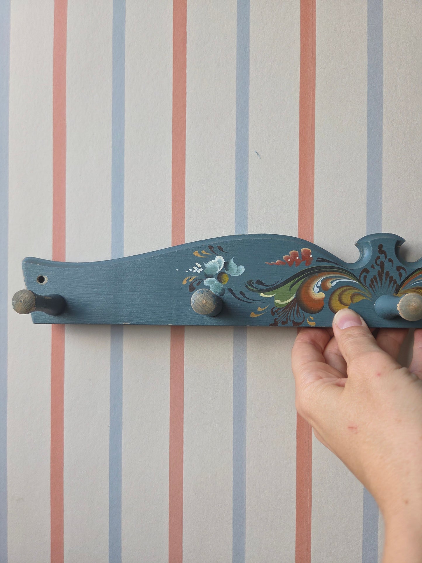 Swedish Folk Painted Hooks