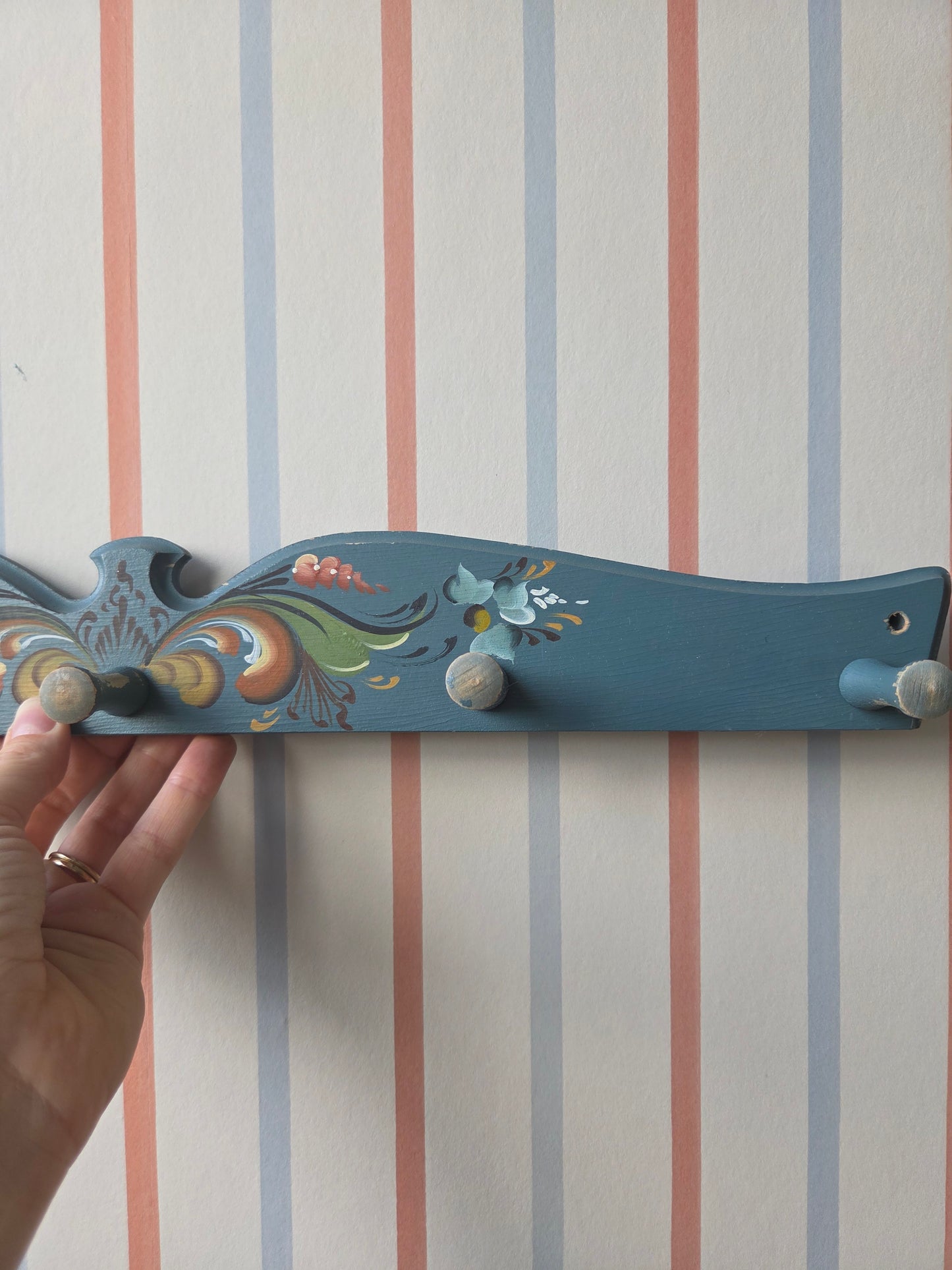 Swedish Folk Painted Hooks