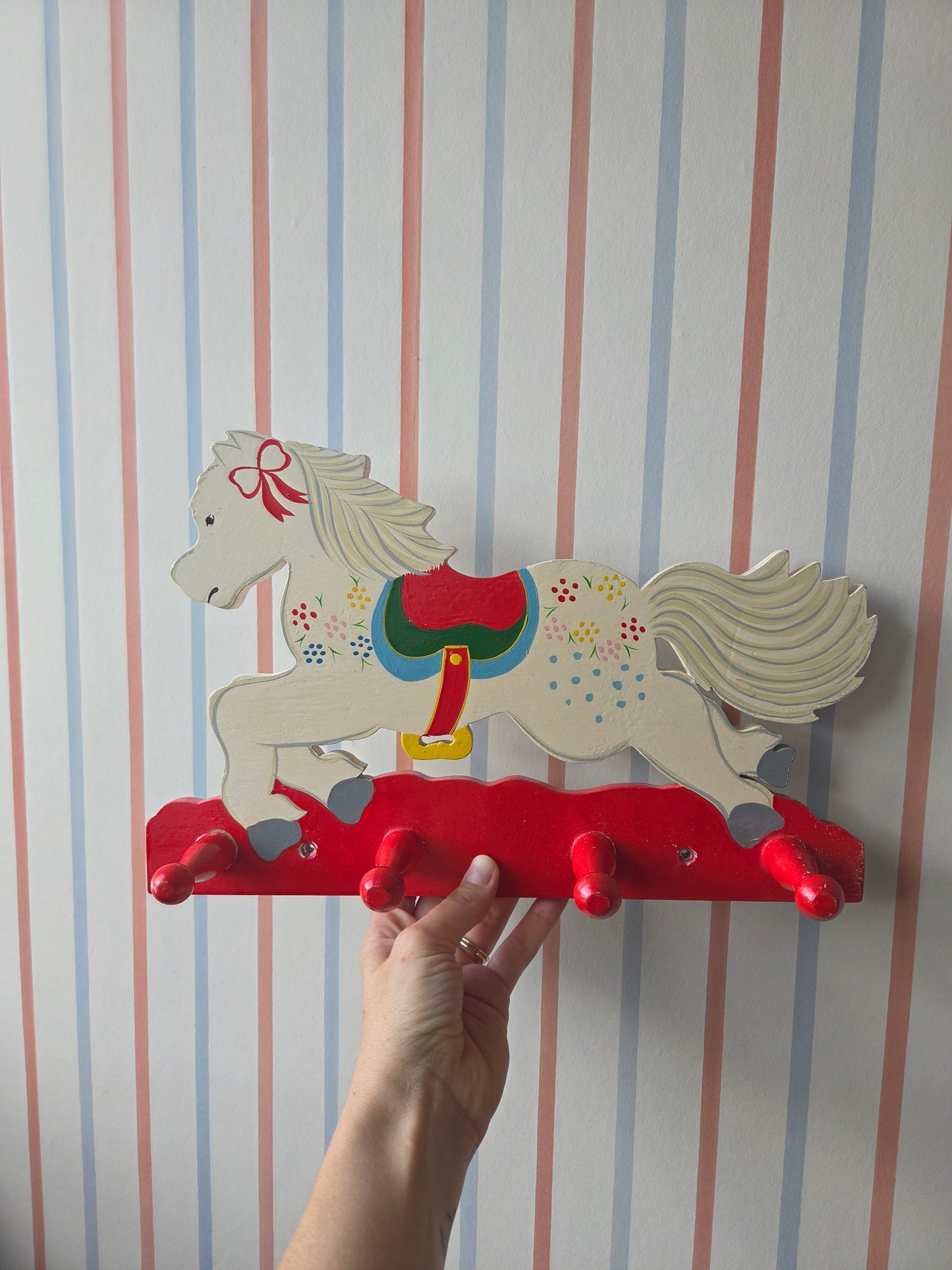 Vintage Carousel Horse Hooks - Left Facing