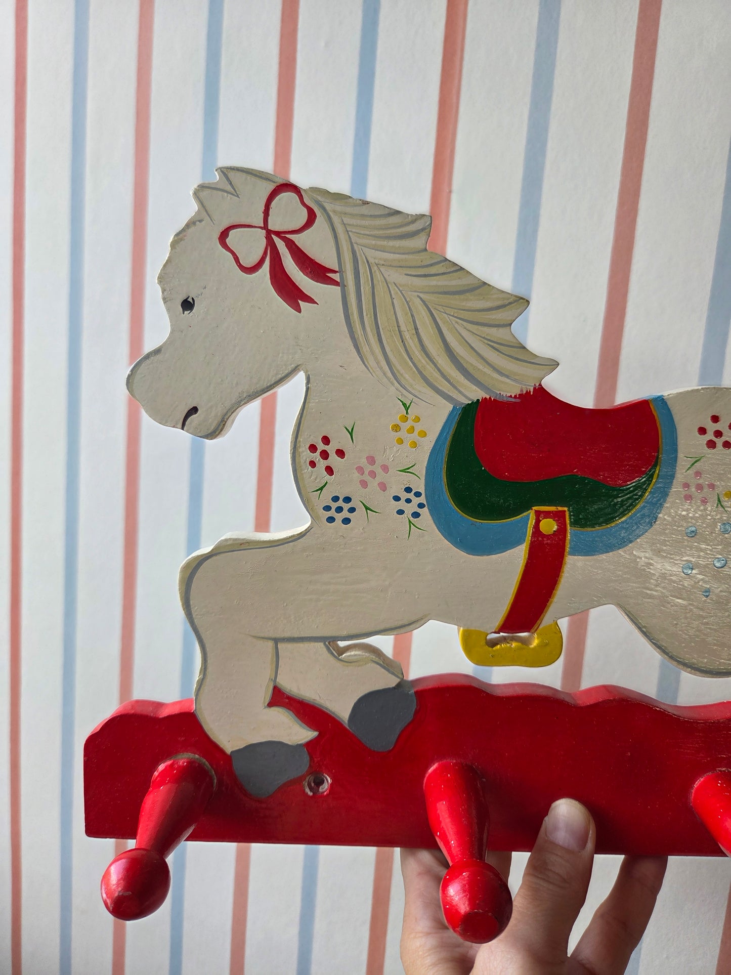 Vintage Carousel Horse Hooks - Left Facing