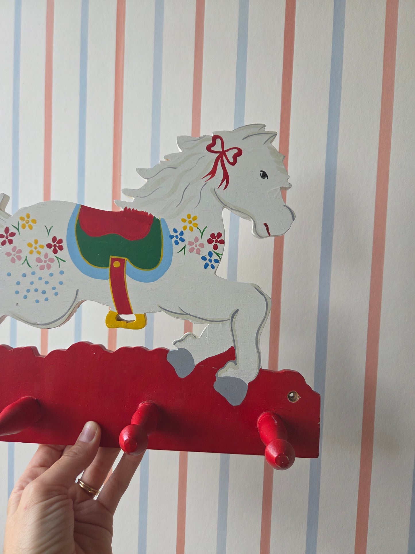 Vintage Carousel Horse Hooks - Right Facing