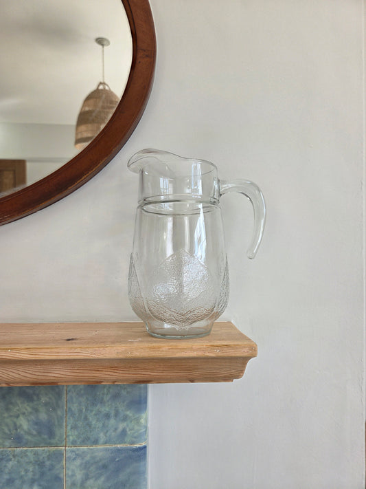 French Arcoroc Leaf Jug
