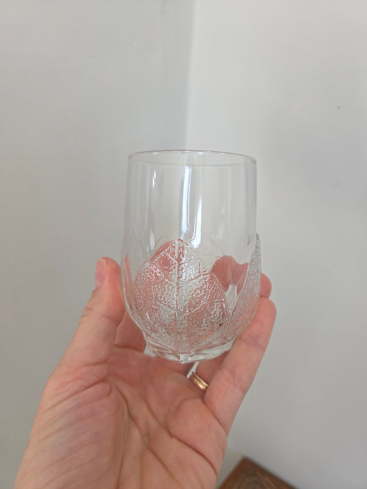 French Arcoroc Leaf Glasses - Set of Six
