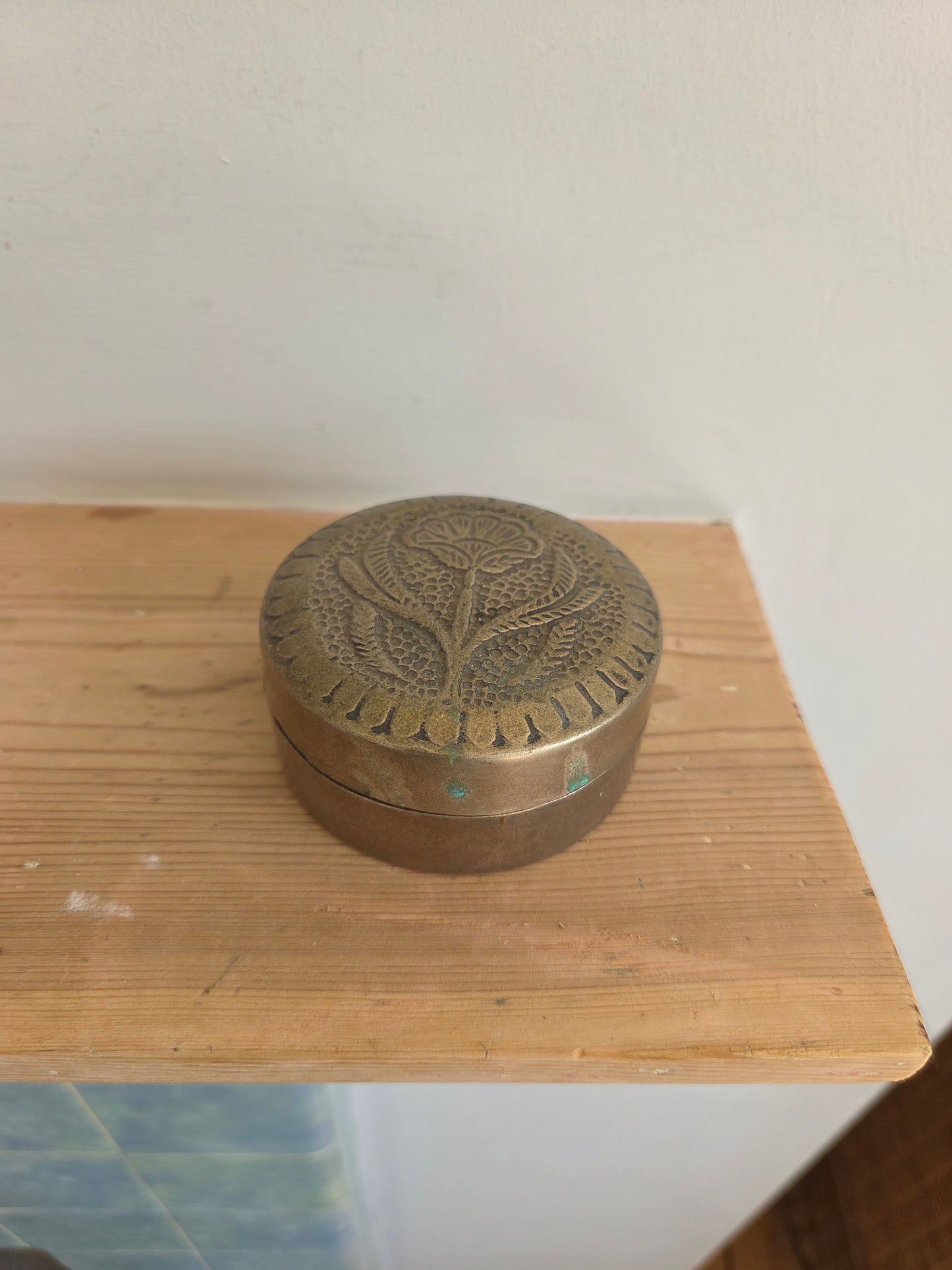 Silver Plated Flower Trinket Pot