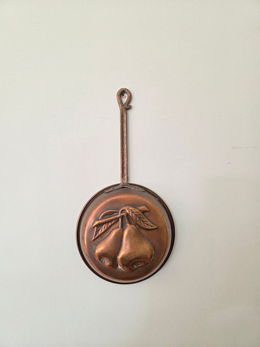 Vintage Copper Mould - Long Handled Pear